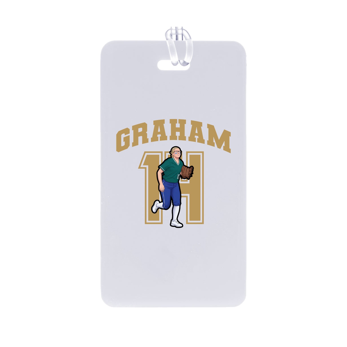 Bag Tag — Number in Classic