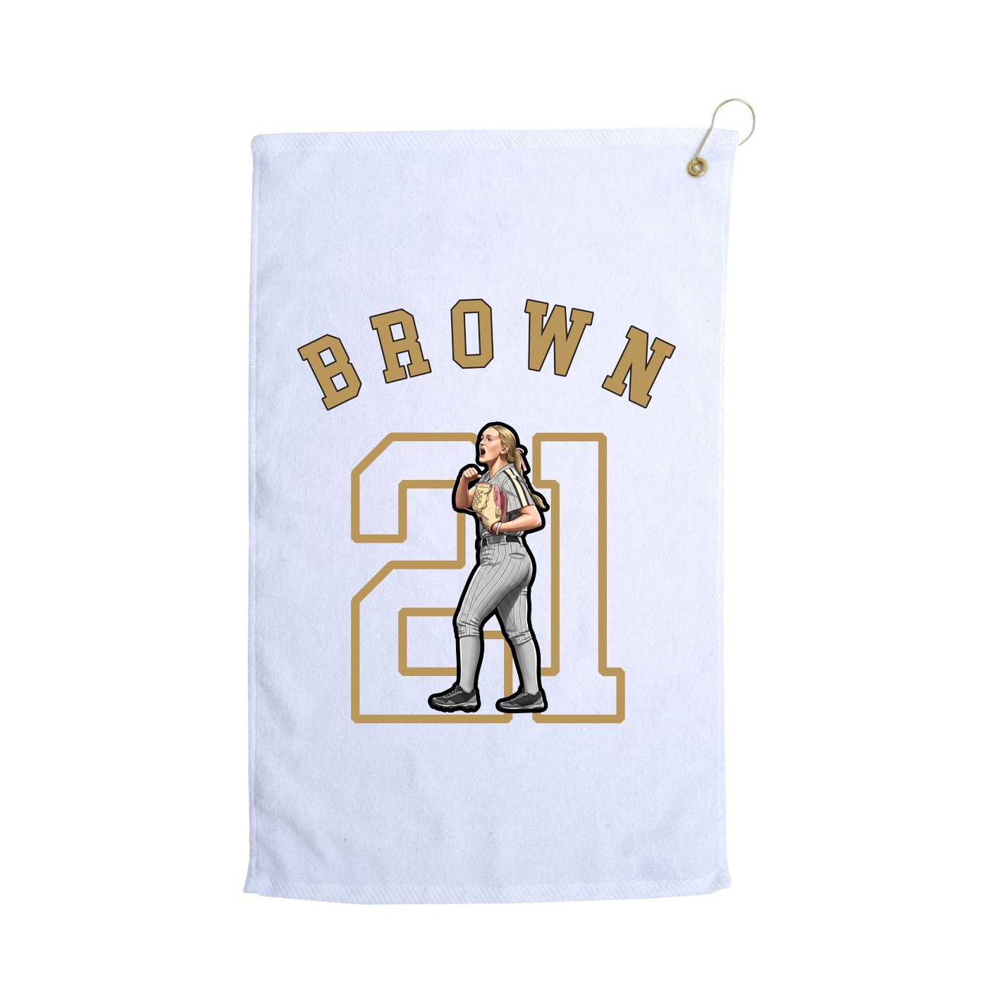 Golf Towel — Shirsey Arch in White