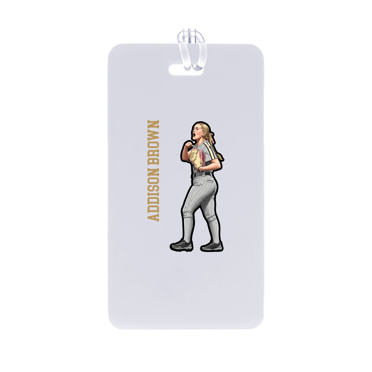 Bag Tag — Name Vertical in Classic