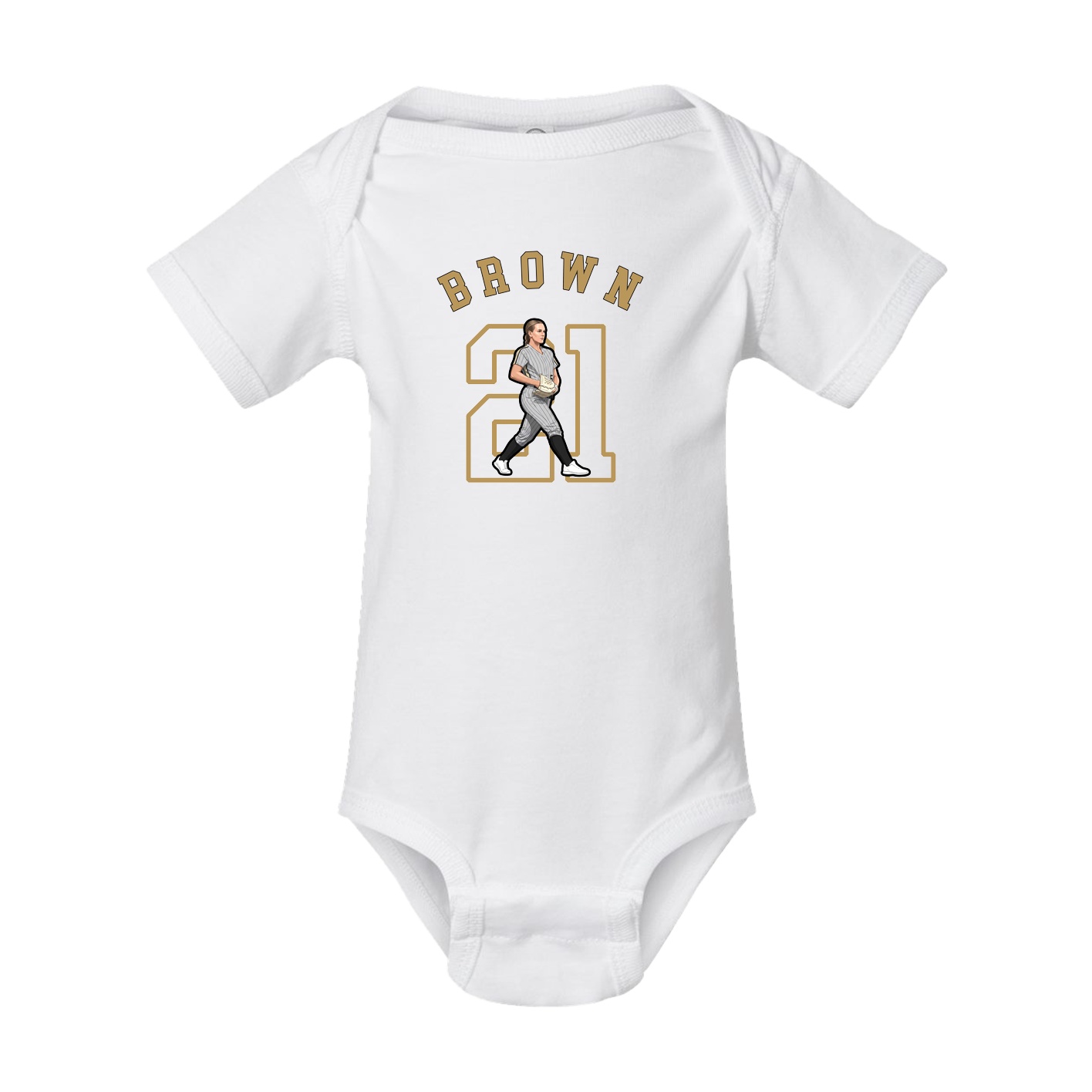 Baby Onesie — Shirsey Arch in White
