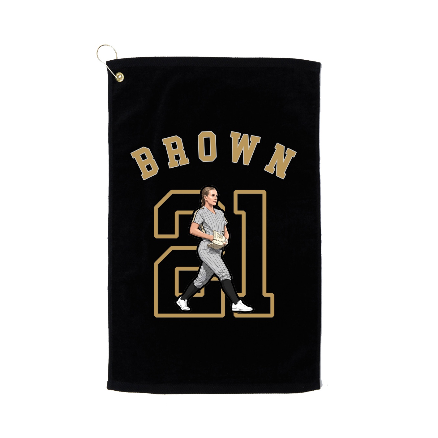 Golf Towel — Shirsey Arch in Black