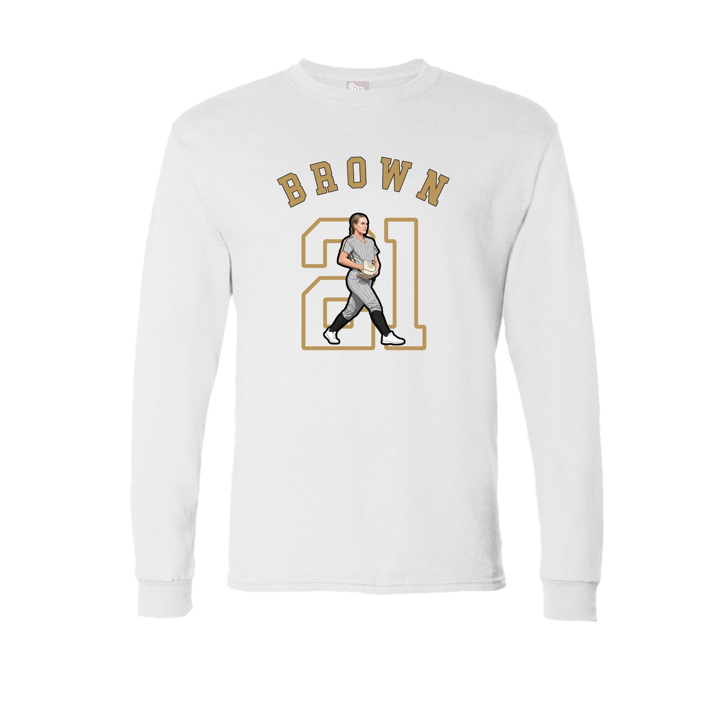 Long Sleeve Tee — Shirsey Arch in White