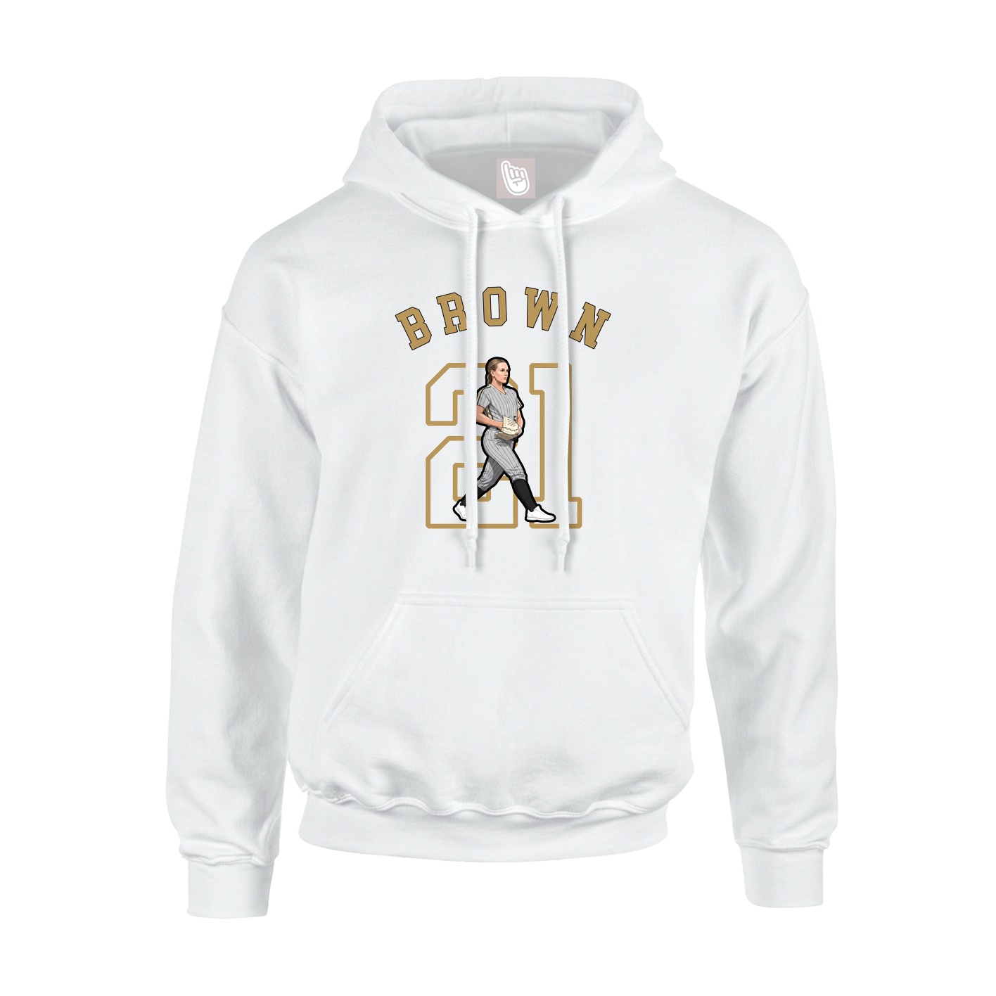 Youth Hoodie — Shirsey Arch in White