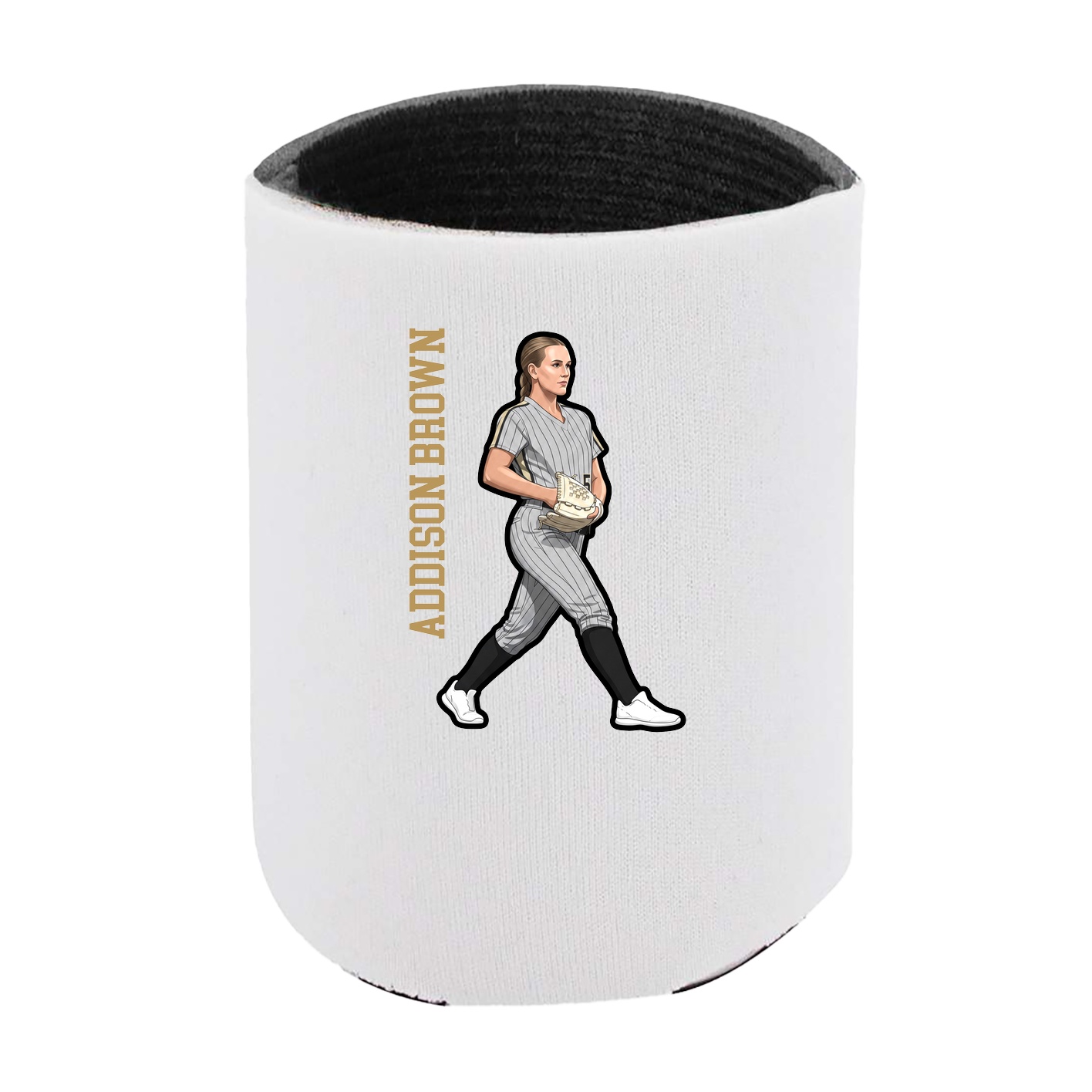 Can Holder — Name Vertical in White