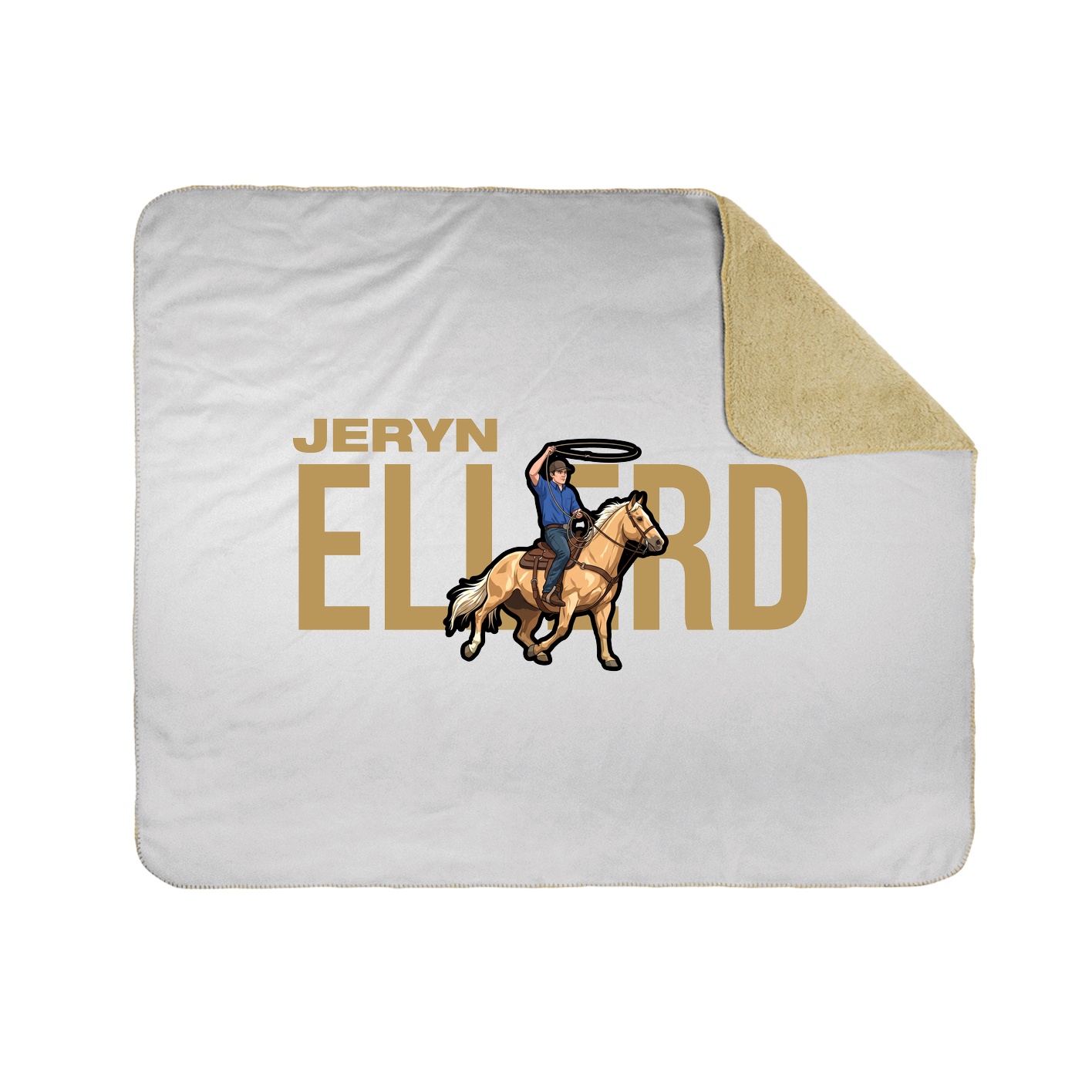 Throw Blanket — Player Name in White