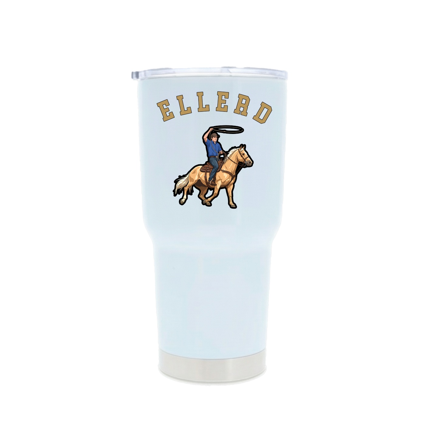 30oz Stainless Steel Tumbler — Shirsey Arch in White