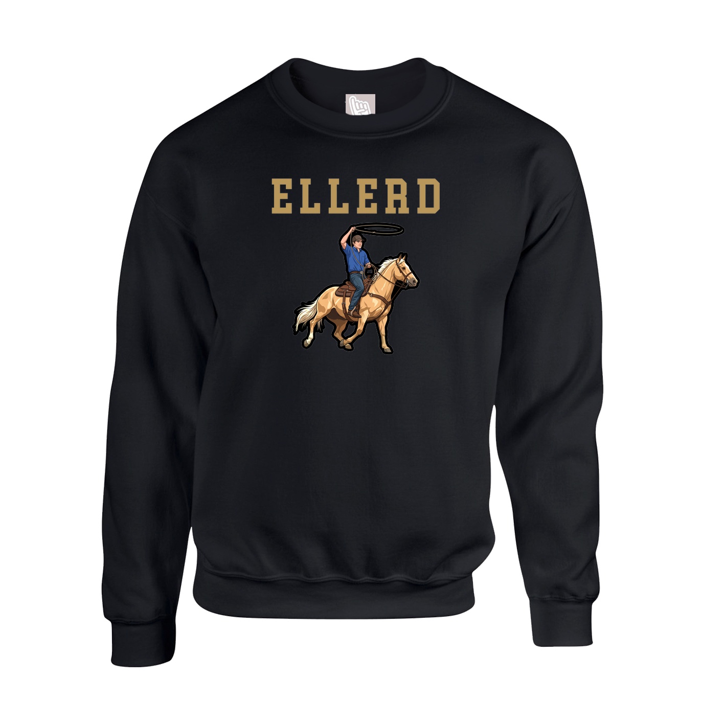 Fleece Crew — Shirsey in Black