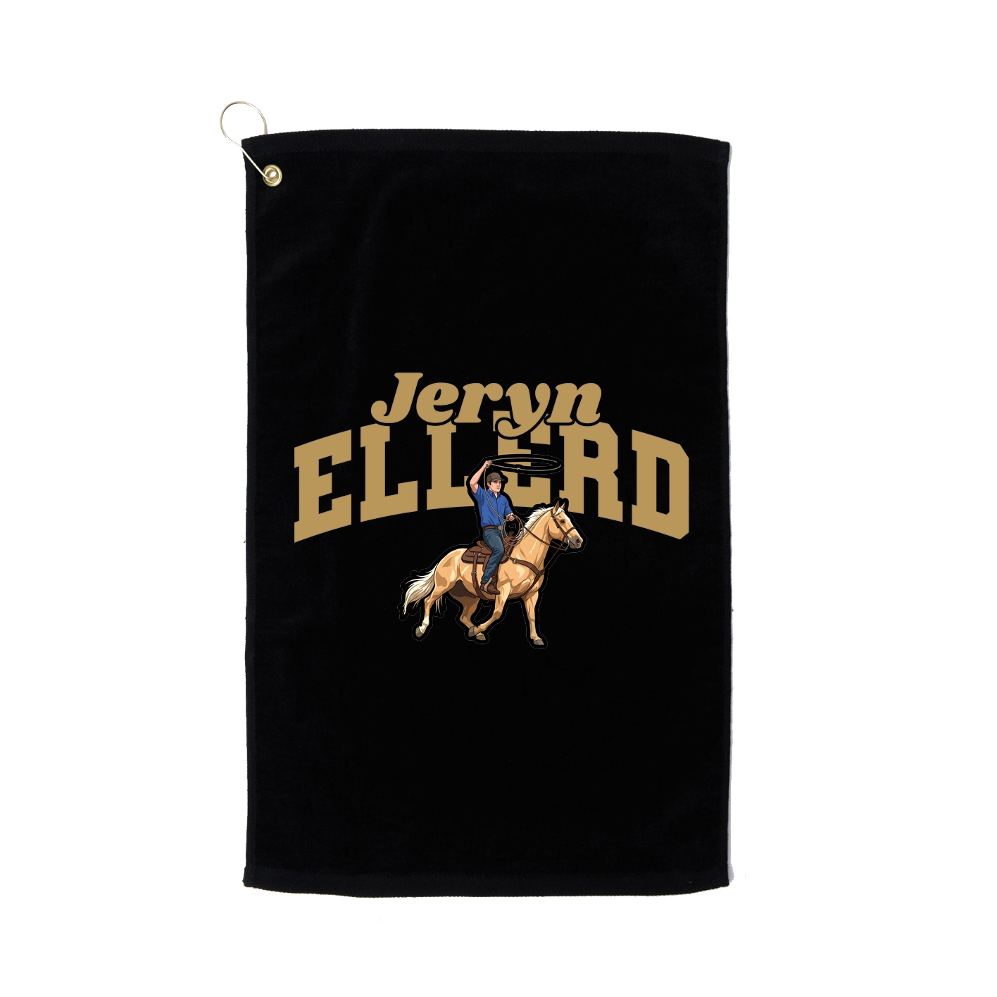 Golf Towel — Signature Arch in Black
