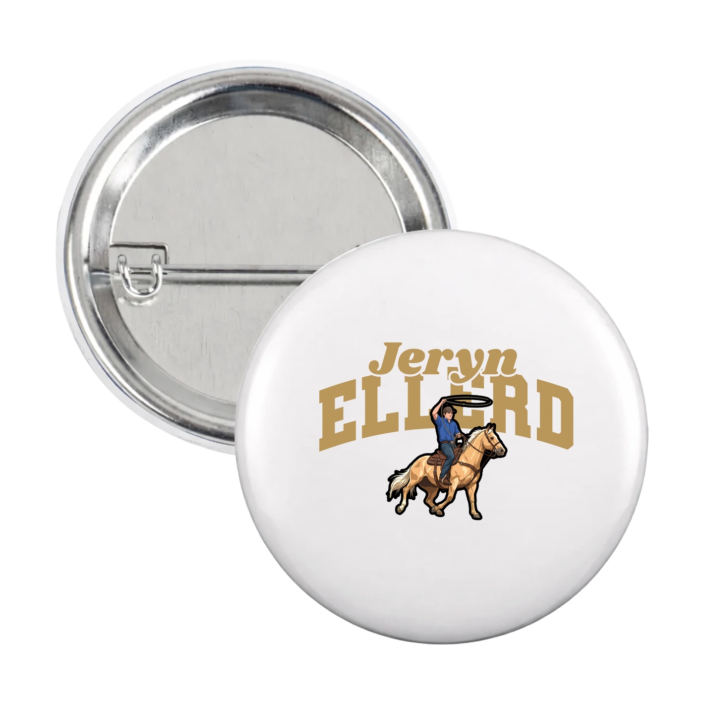 Game Day Button — Signature Arch in White