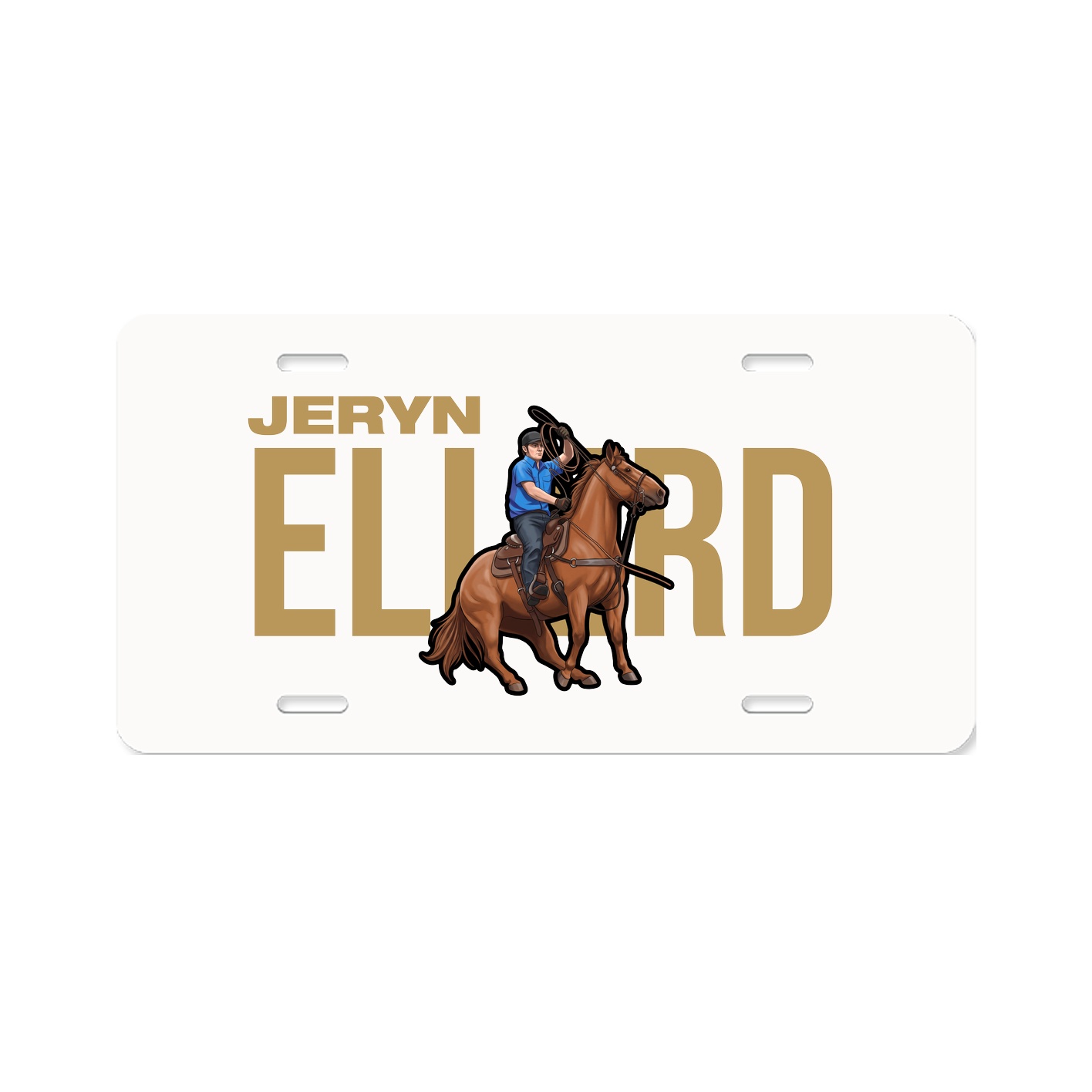 License Plate — Player Name in Classic