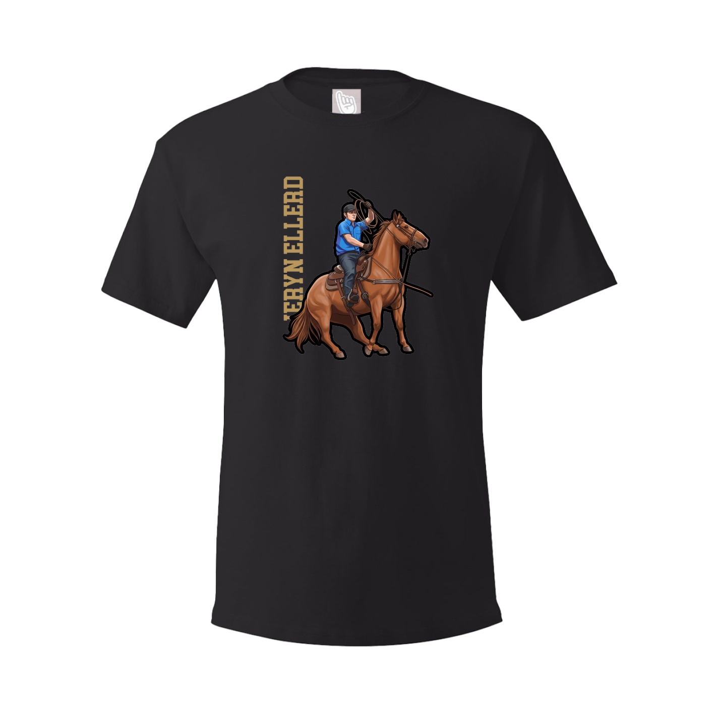 Tee — Name Vertical in Black