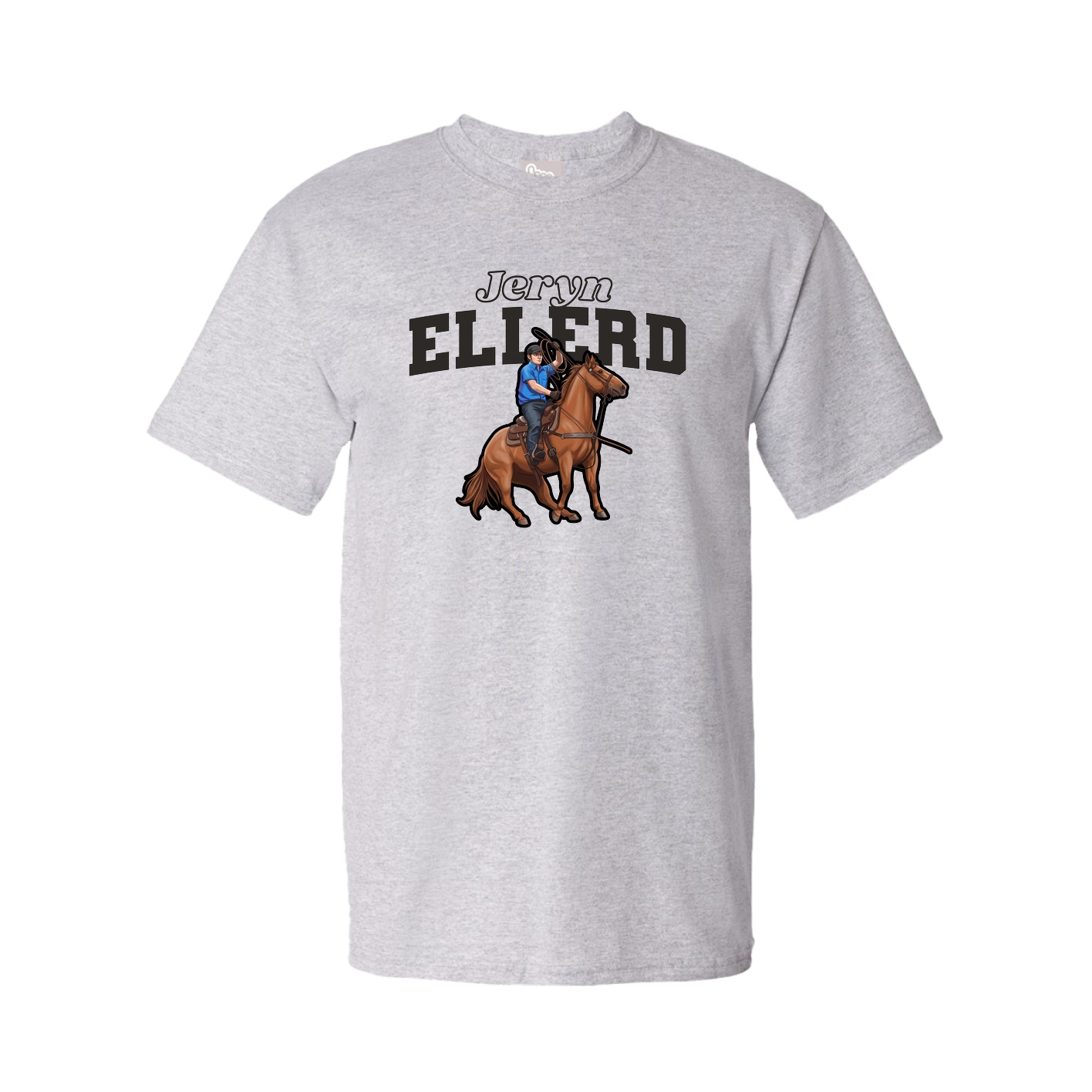 Youth Tee — Name Arch in Grey
