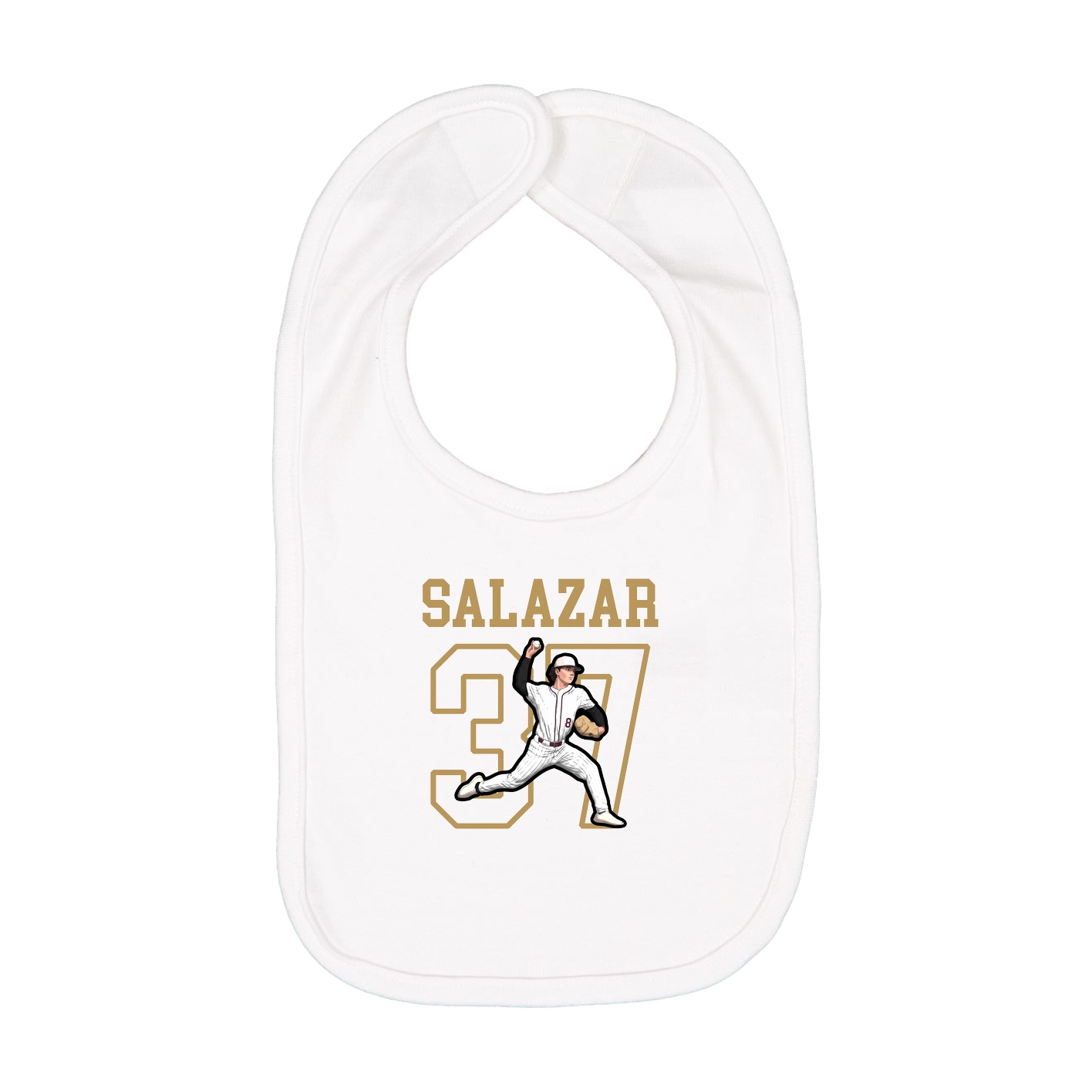 Infant Bib — Shirsey in White