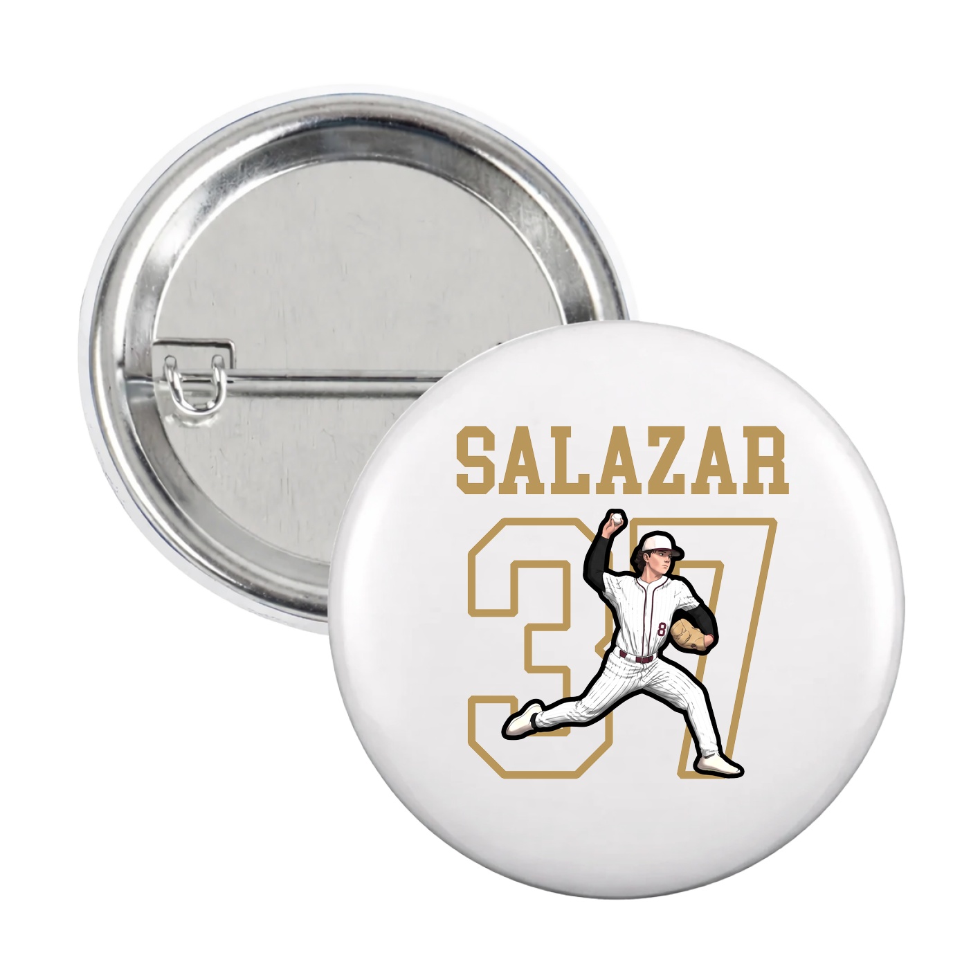 Game Day Button — Shirsey in White