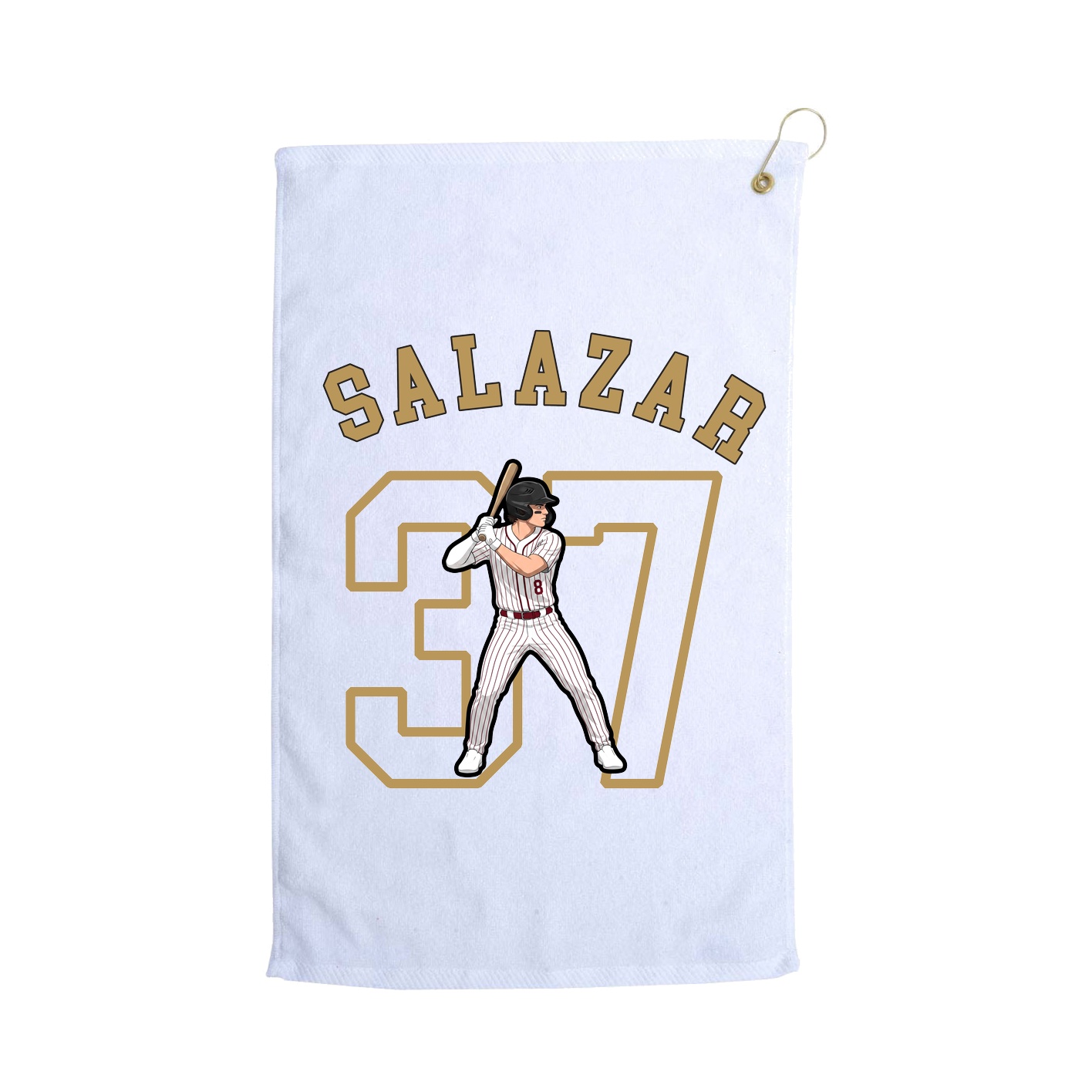 Golf Towel — Shirsey Arch in White