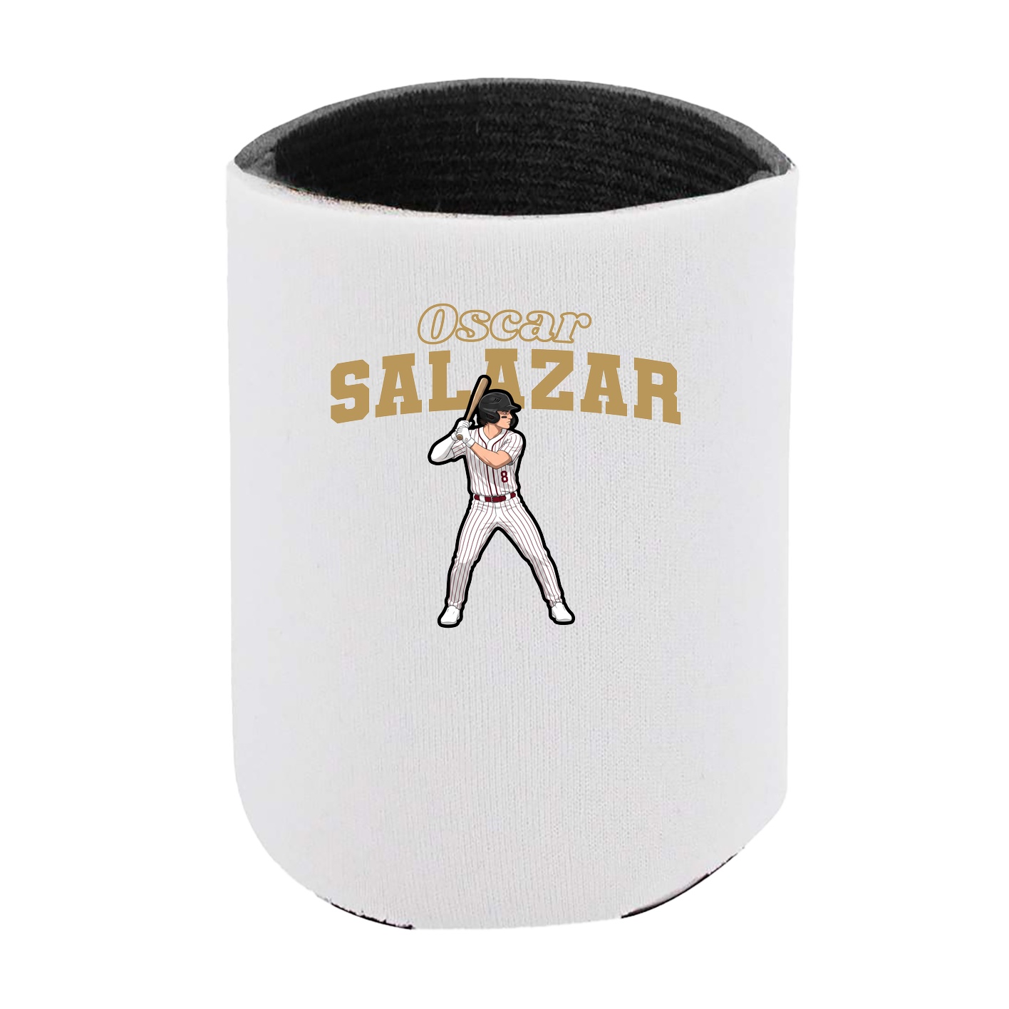 Can Holder — Name Arch in White