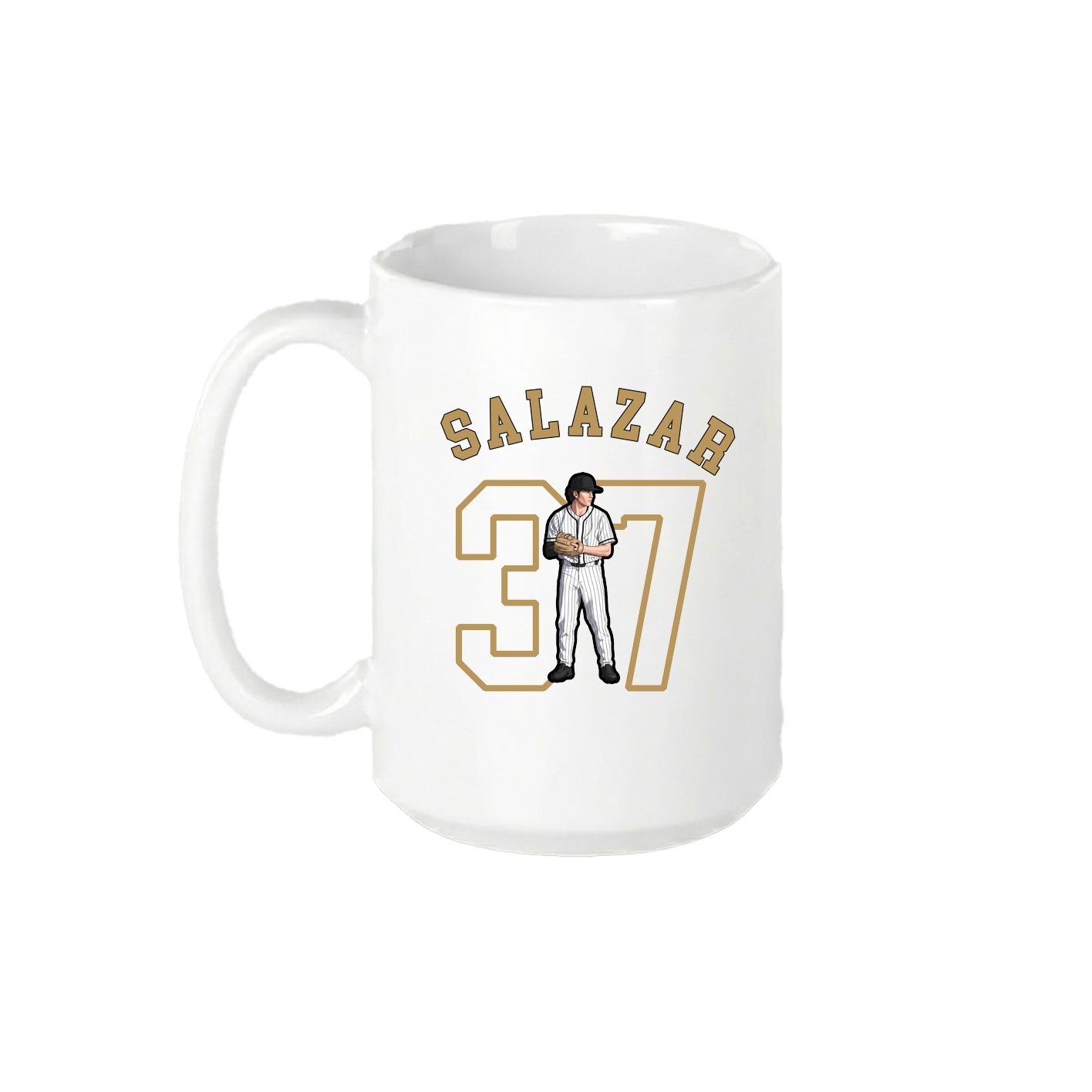 15oz Coffee Mug — Shirsey Arch in White