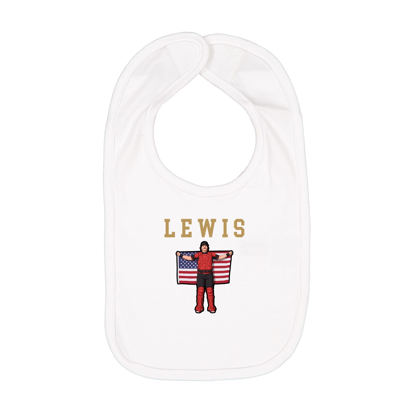 Infant Bib — Shirsey in White