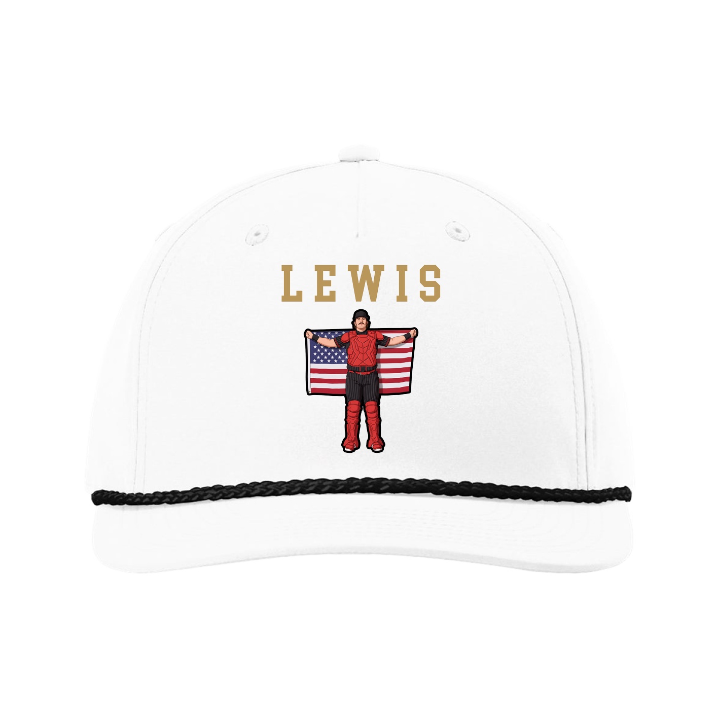 Five-Panel Classic Rope Cap — Shirsey in White