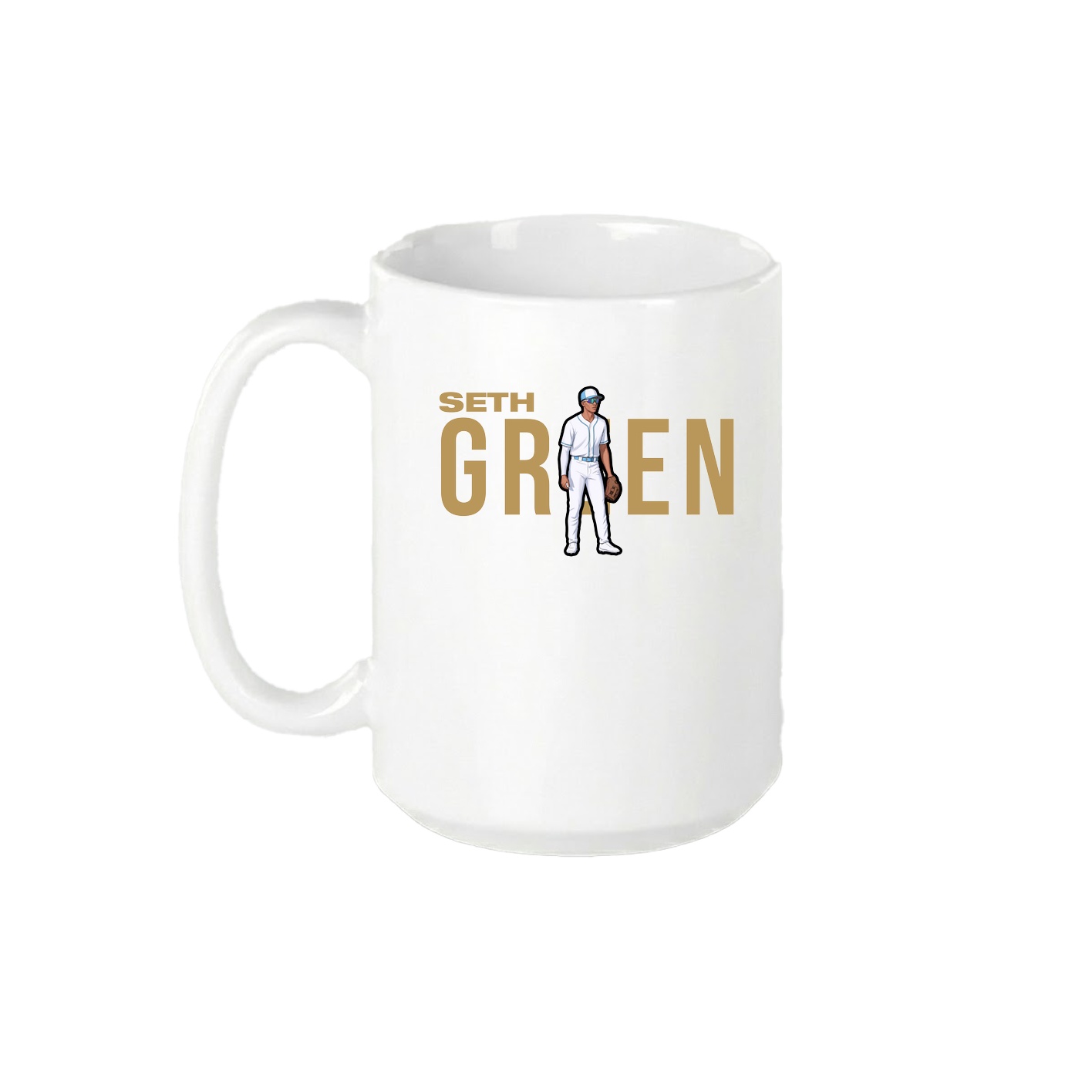 15oz Coffee Mug — Player Name in White