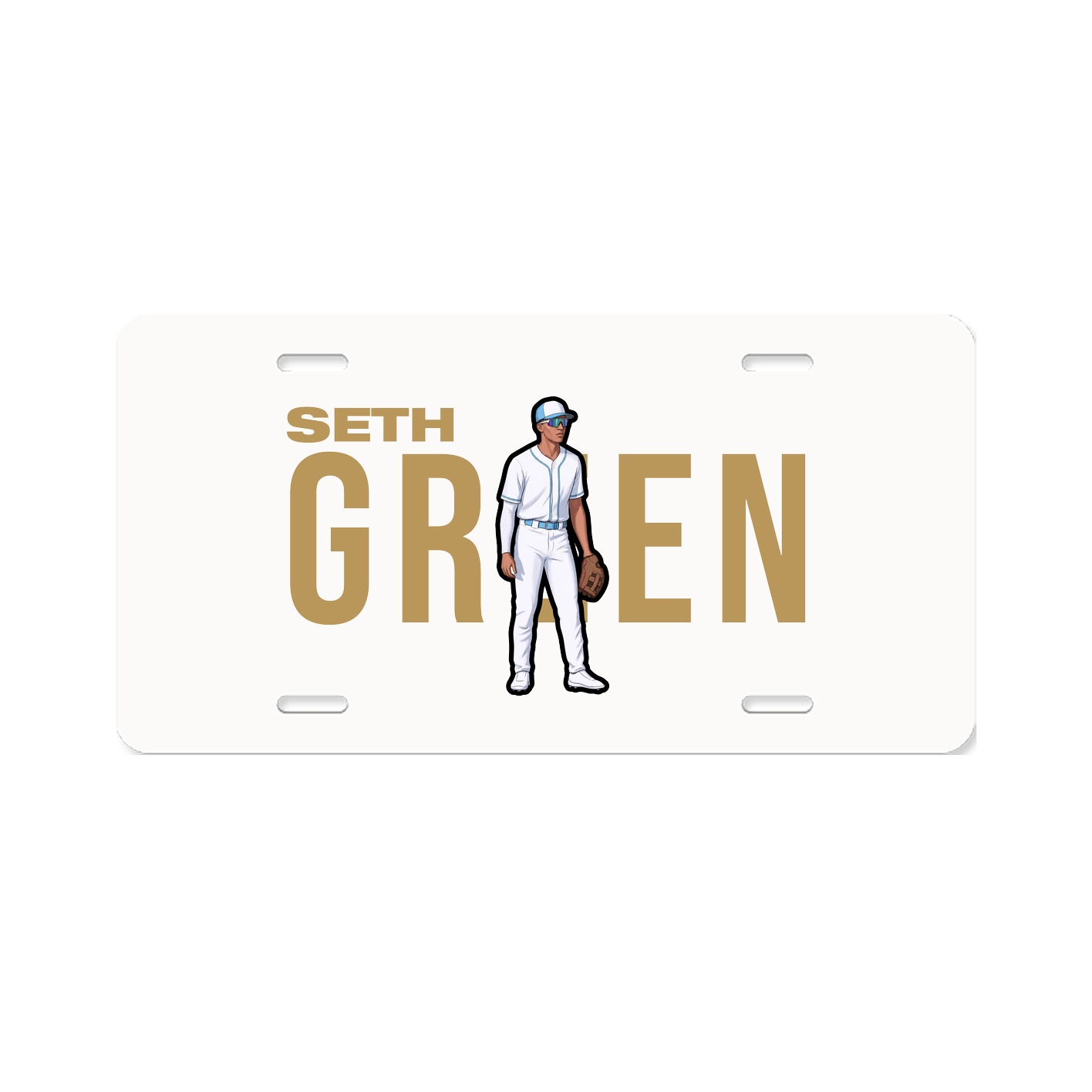 License Plate — Player Name in Classic
