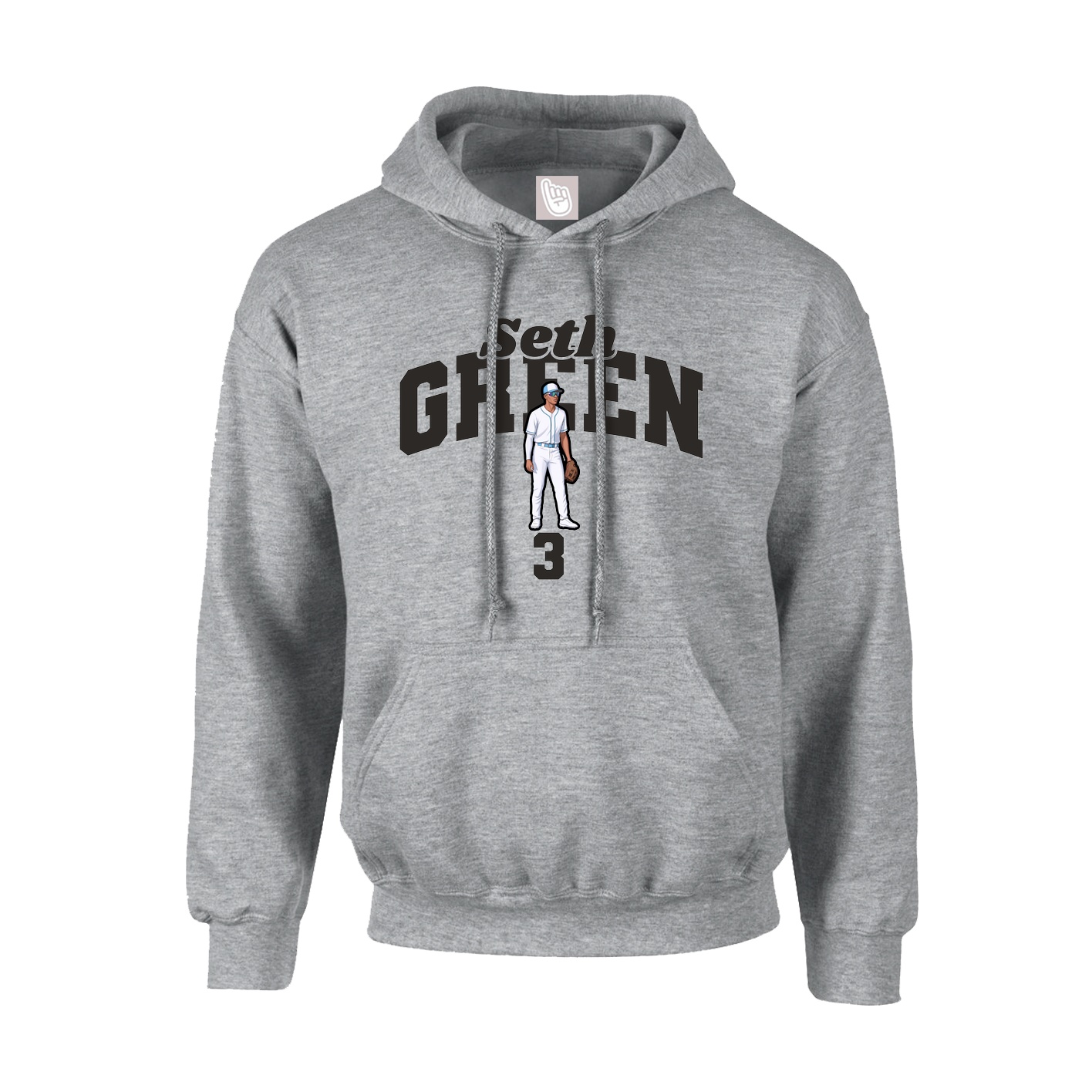 Youth Hoodie — Signature Arch in Grey
