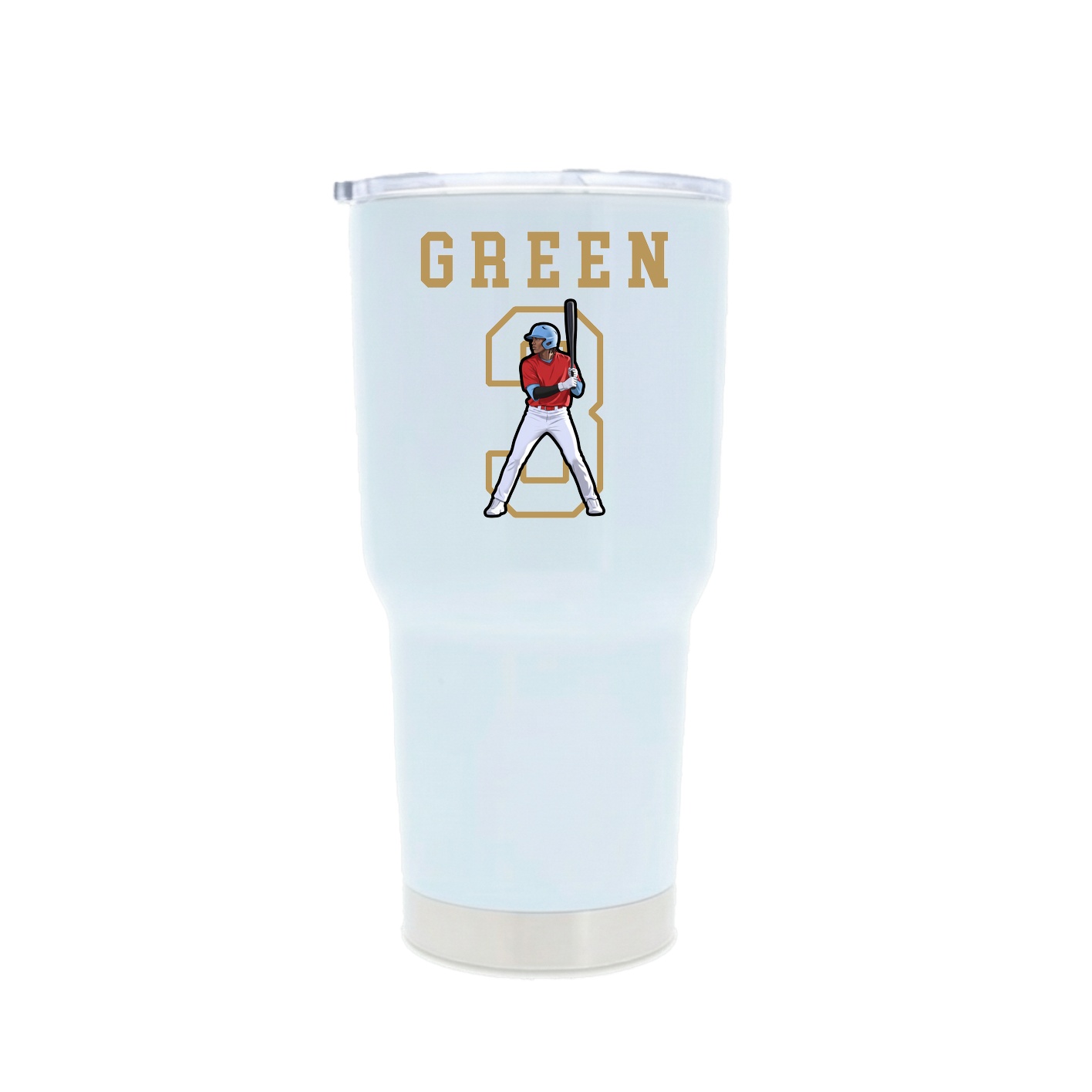 30oz Stainless Steel Tumbler — Shirsey in White