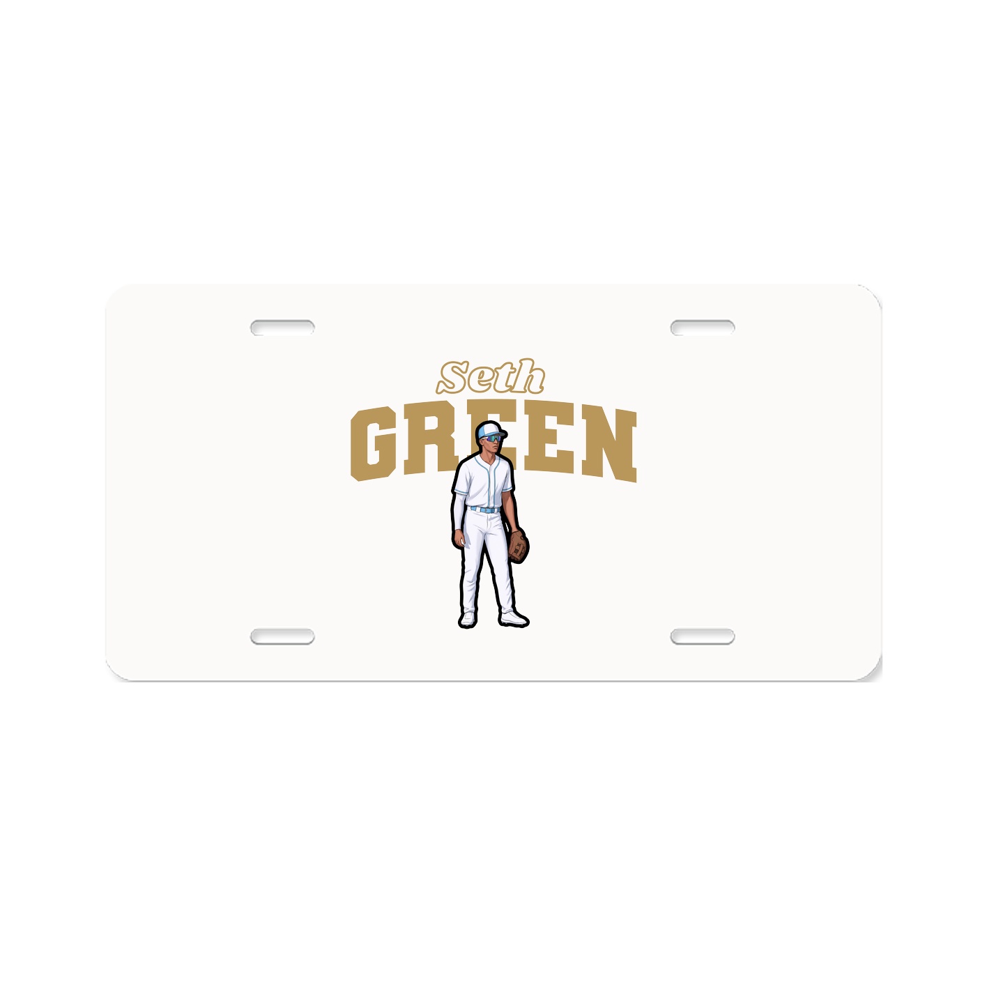 License Plate — Name Arch in Classic
