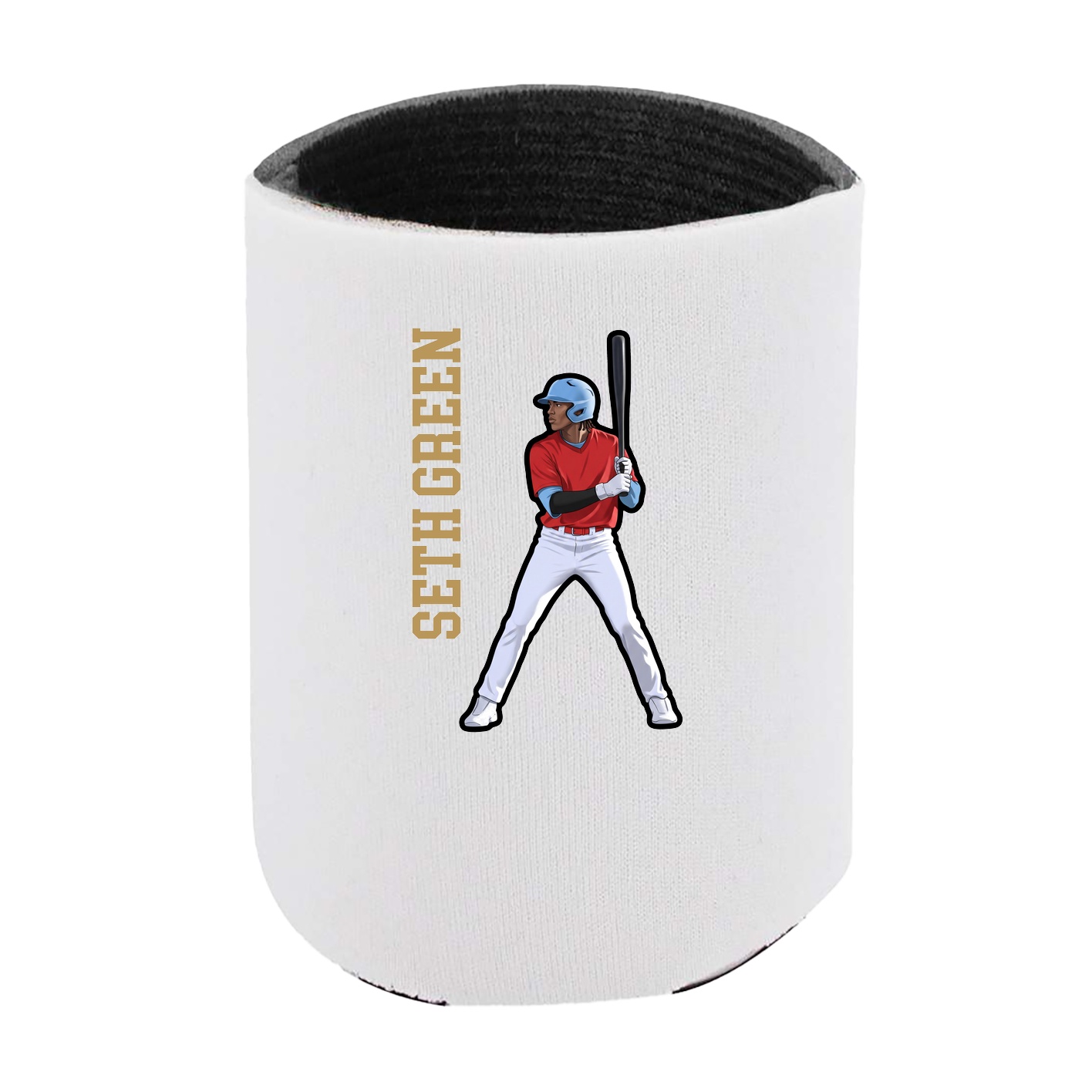 Can Holder — Name Vertical in White
