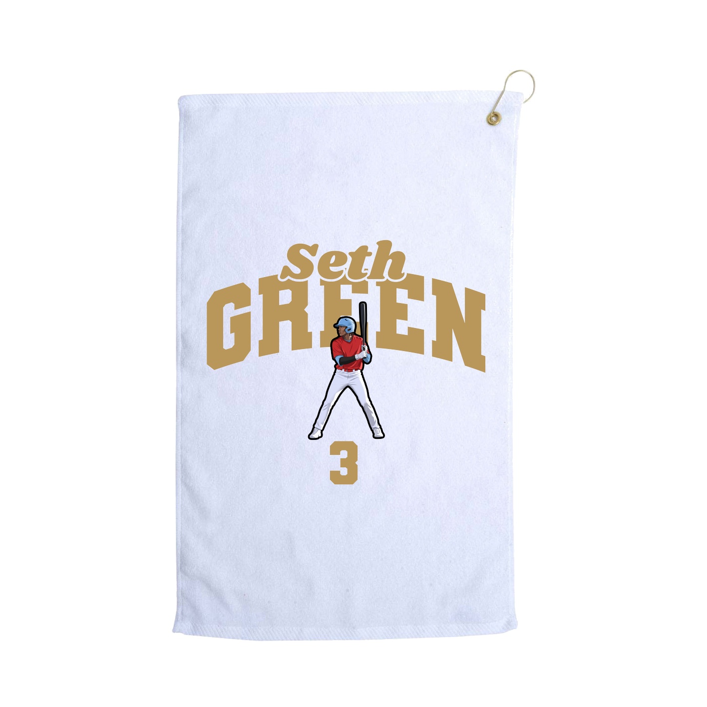 Golf Towel — Signature Arch in White