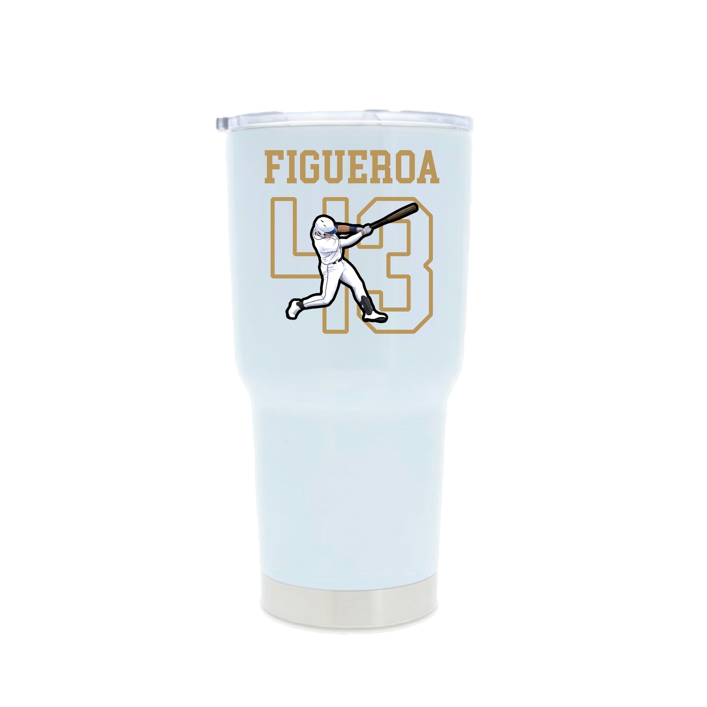 30oz Stainless Steel Tumbler — Shirsey in White