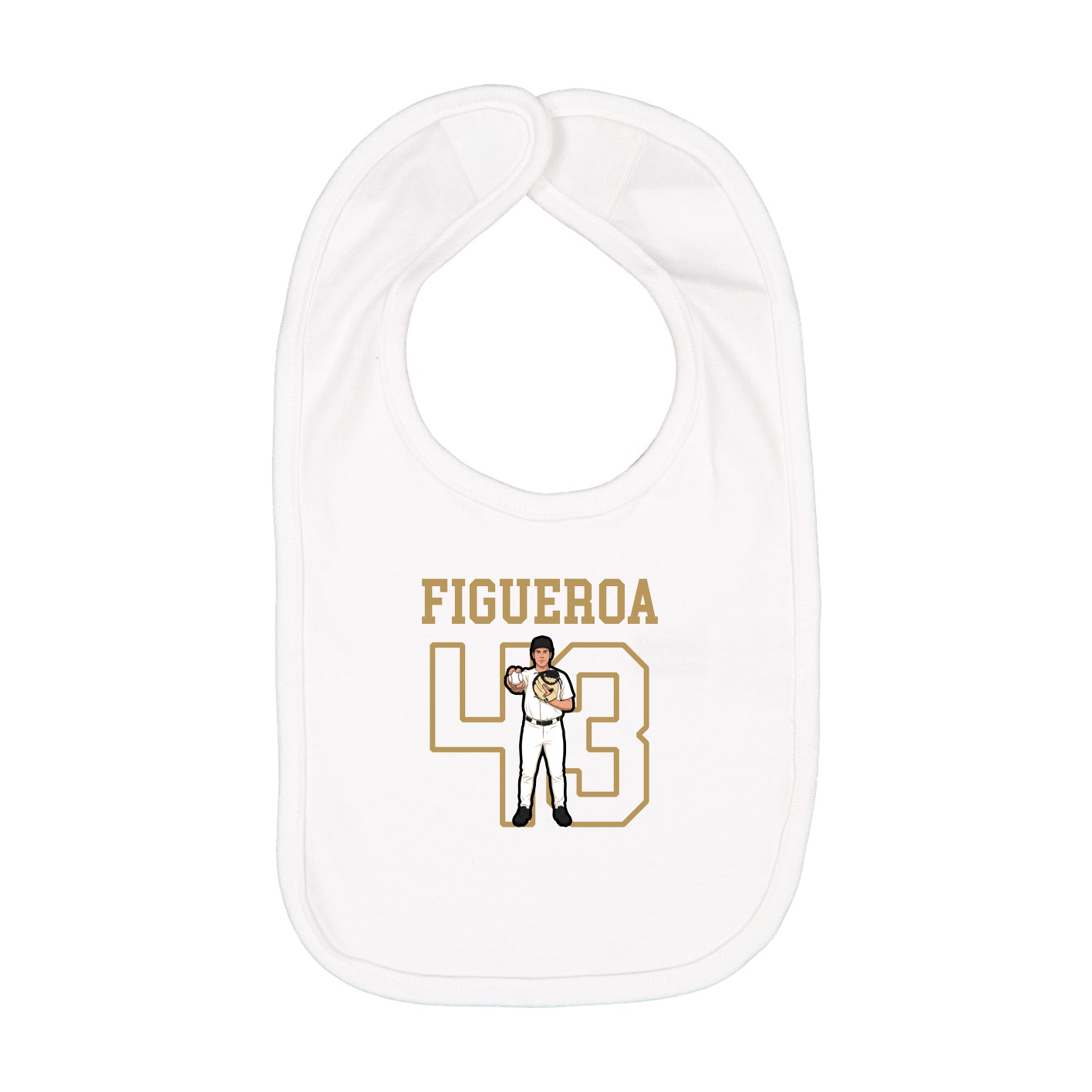 Infant Bib — Shirsey in White