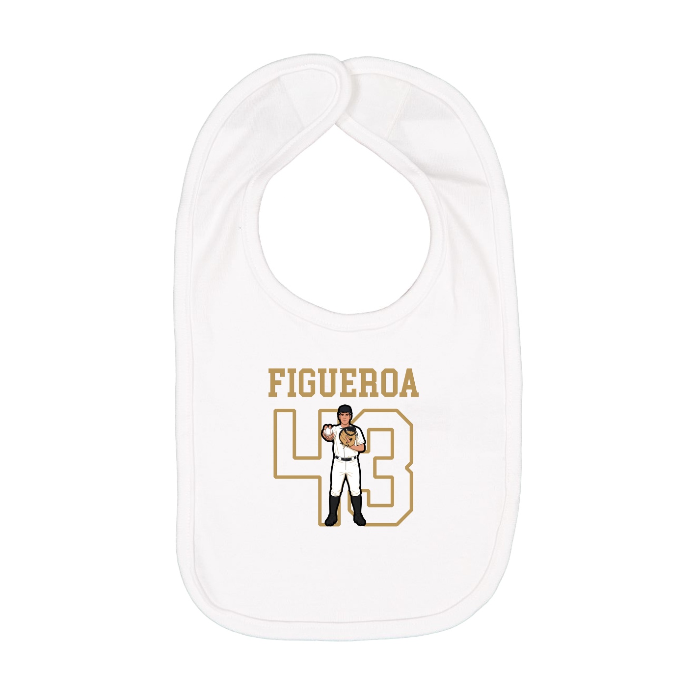 Infant Bib — Shirsey in White