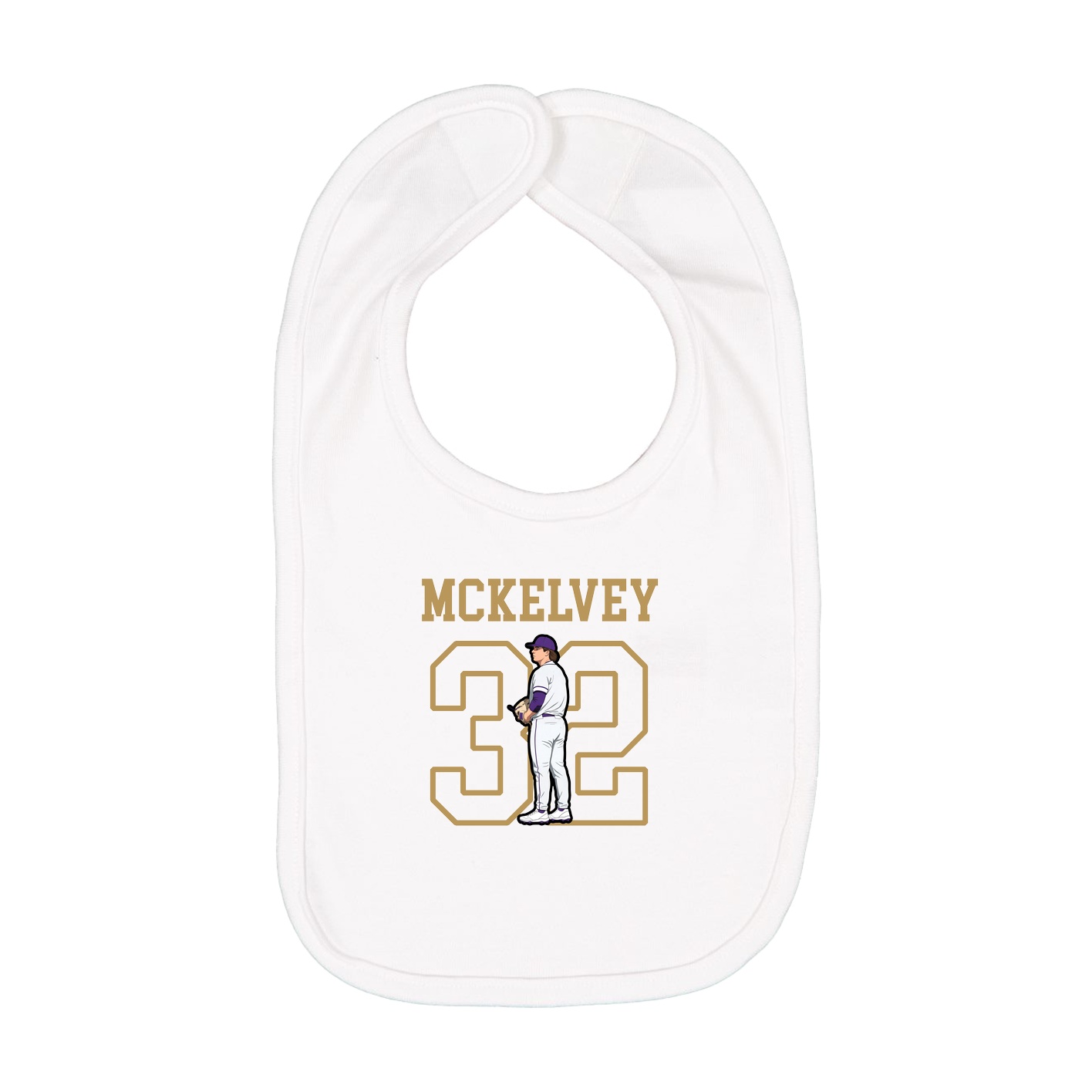 Infant Bib — Shirsey in White