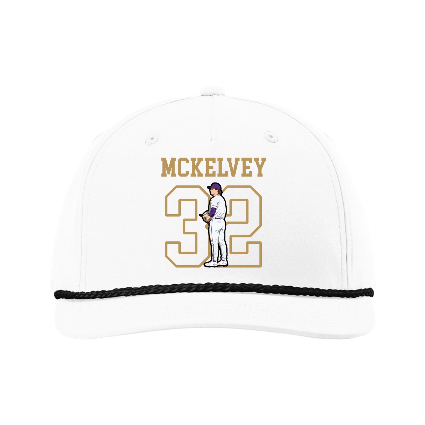 Five-Panel Classic Rope Cap — Shirsey in White