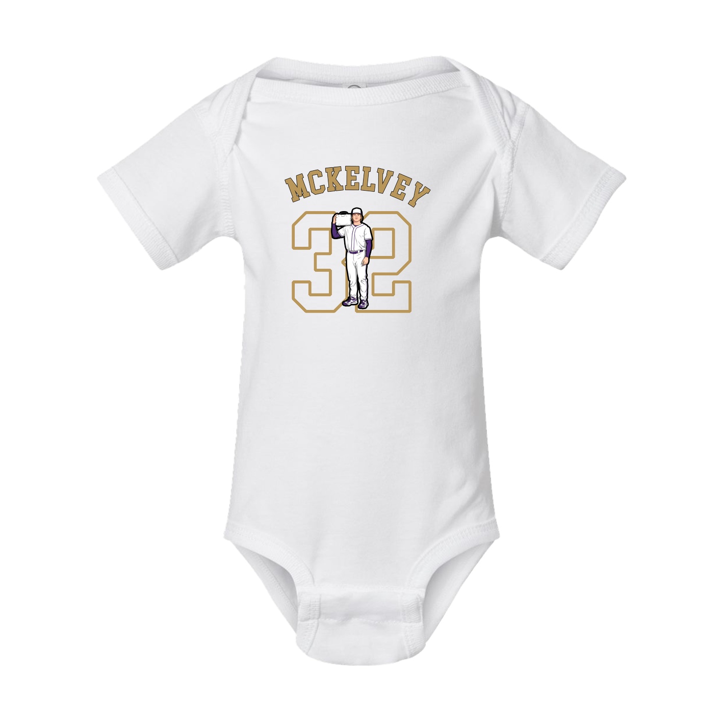 Baby Onesie — Shirsey Arch in White