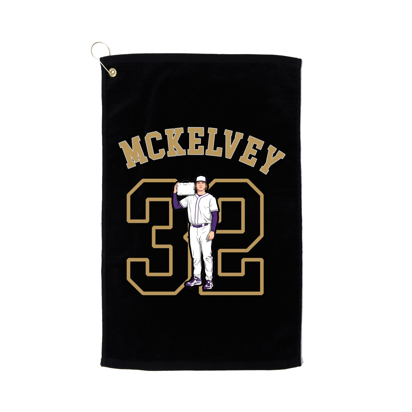 Golf Towel — Shirsey Arch in Black