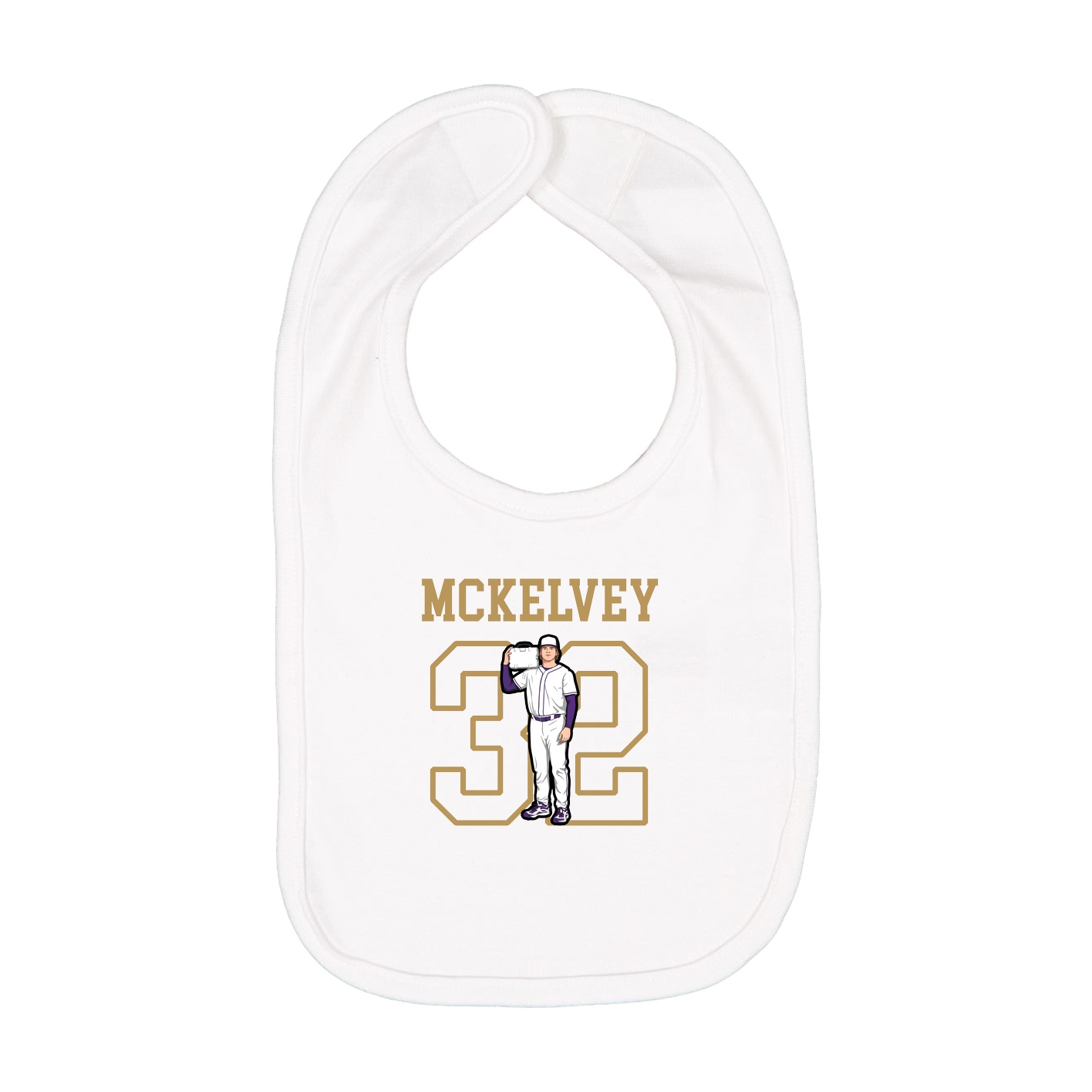 Infant Bib — Shirsey in White