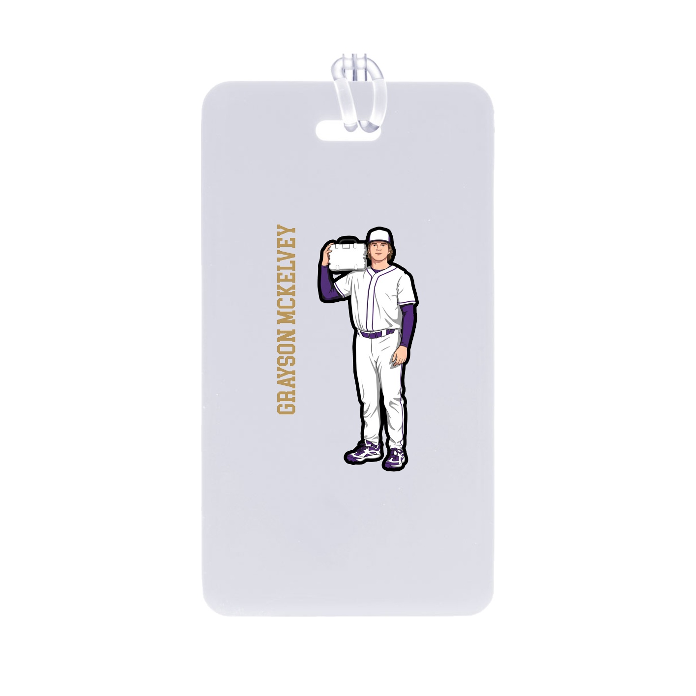 Bag Tag — Name Vertical in Classic