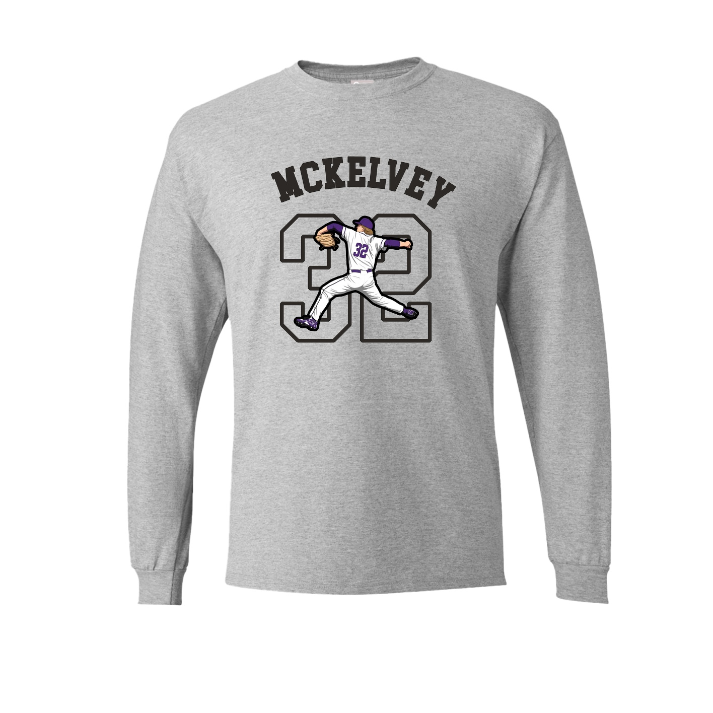 Long Sleeve Tee — Shirsey Arch in Grey