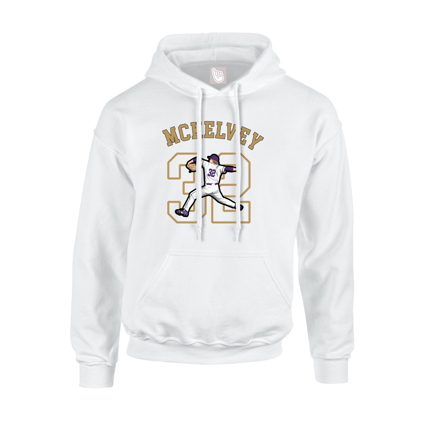 Youth Hoodie — Shirsey Arch in White