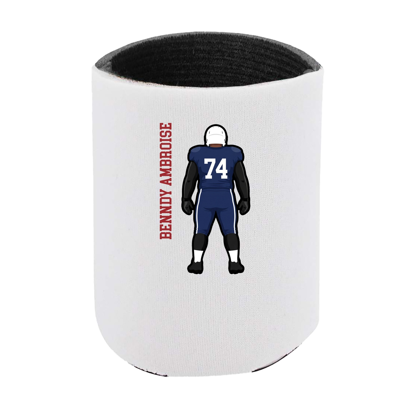 Can Holder — Name Vertical in White