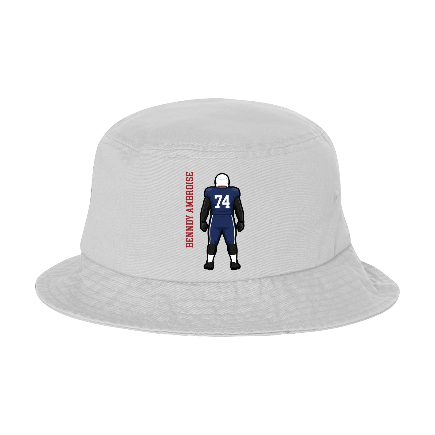 Bucket Cap — Name Vertical in White