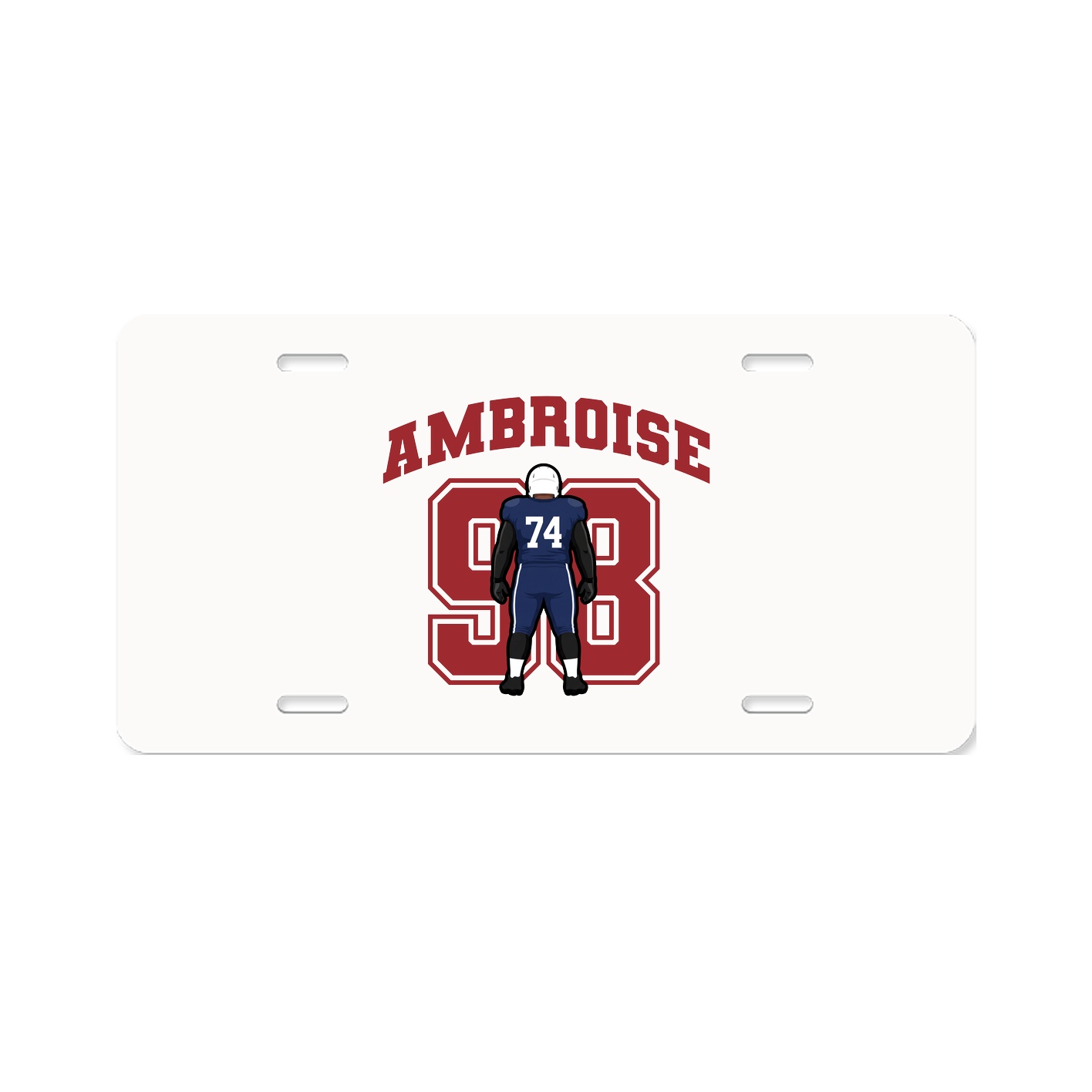 License Plate — Number in Classic