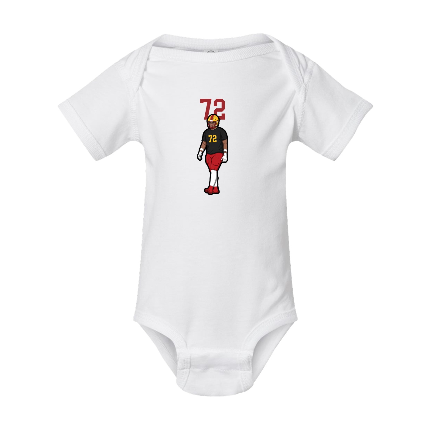 Baby Onesie — Number Top in White