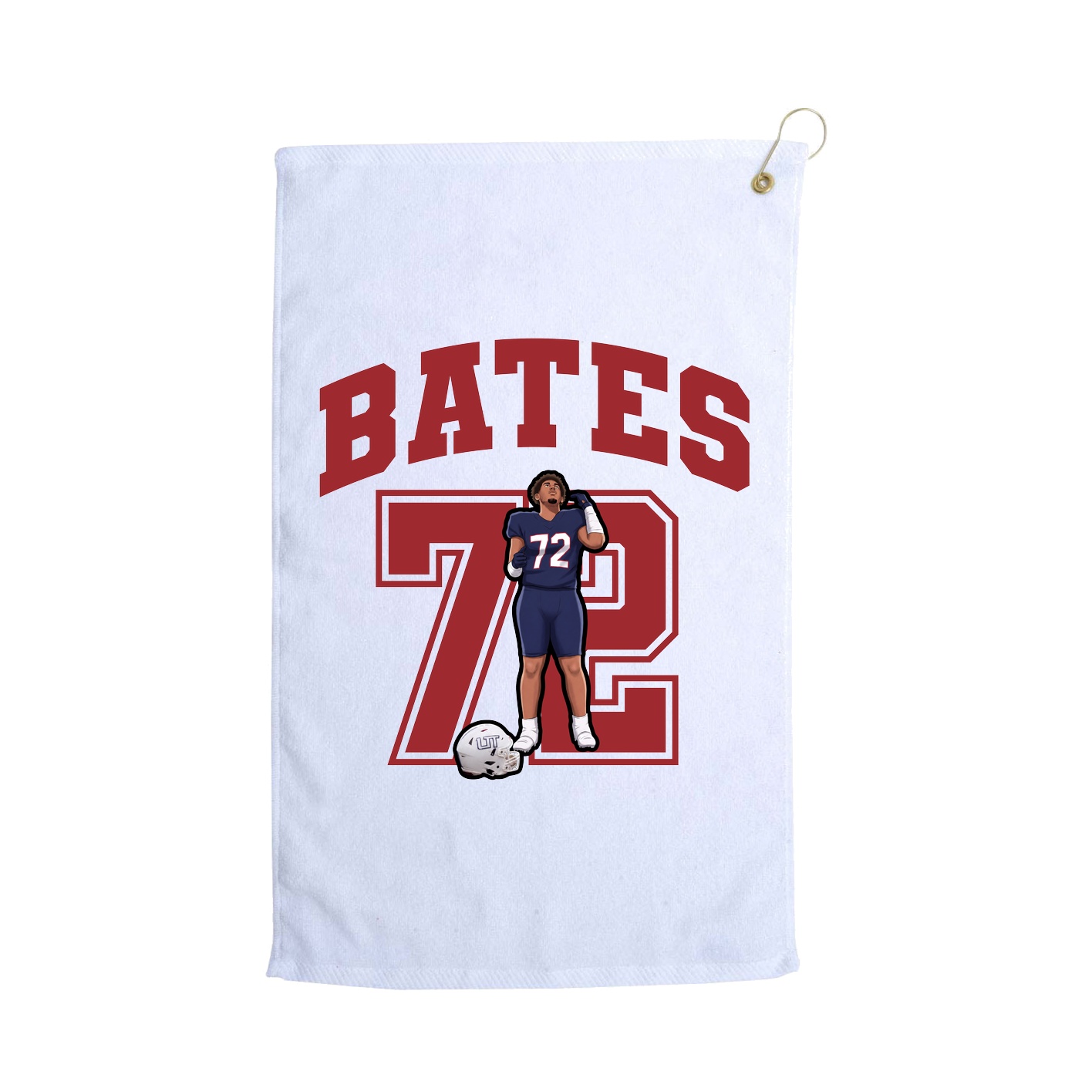 Golf Towel — Number in White