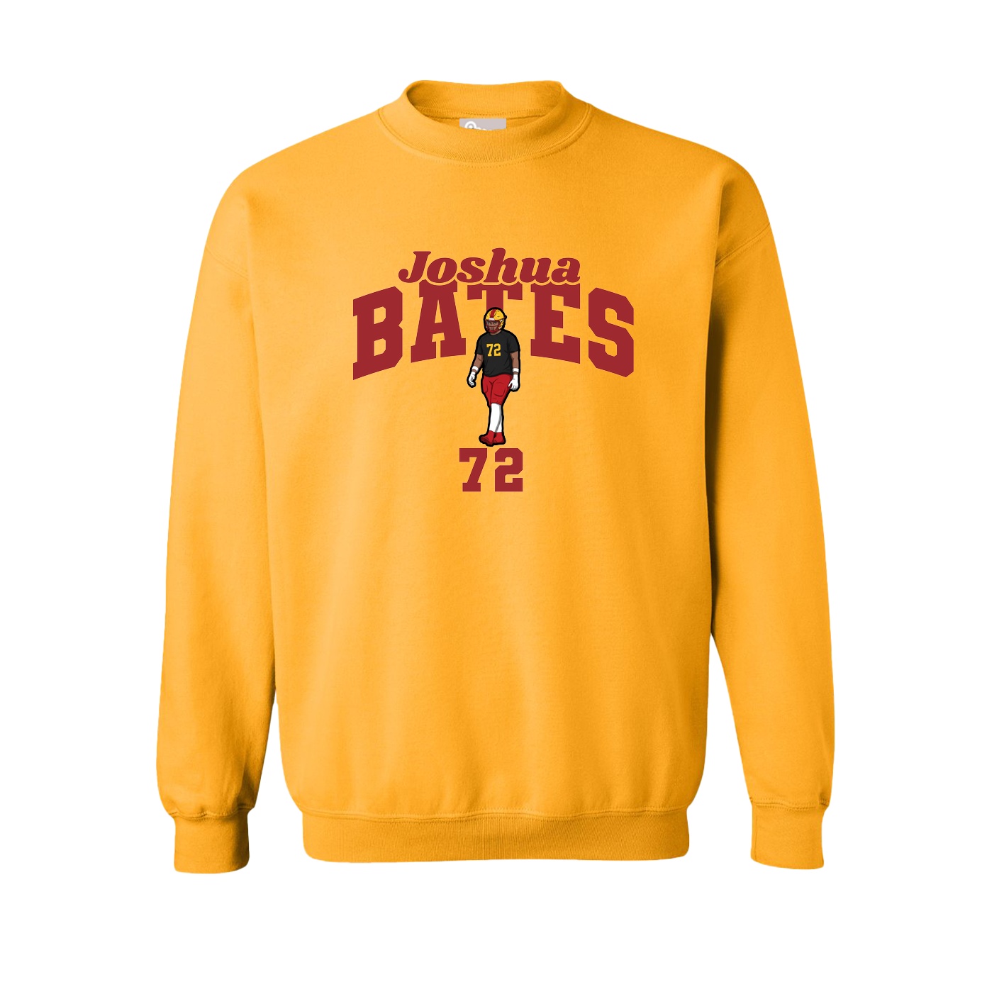 Fleece Crew — Signature Arch in Gold