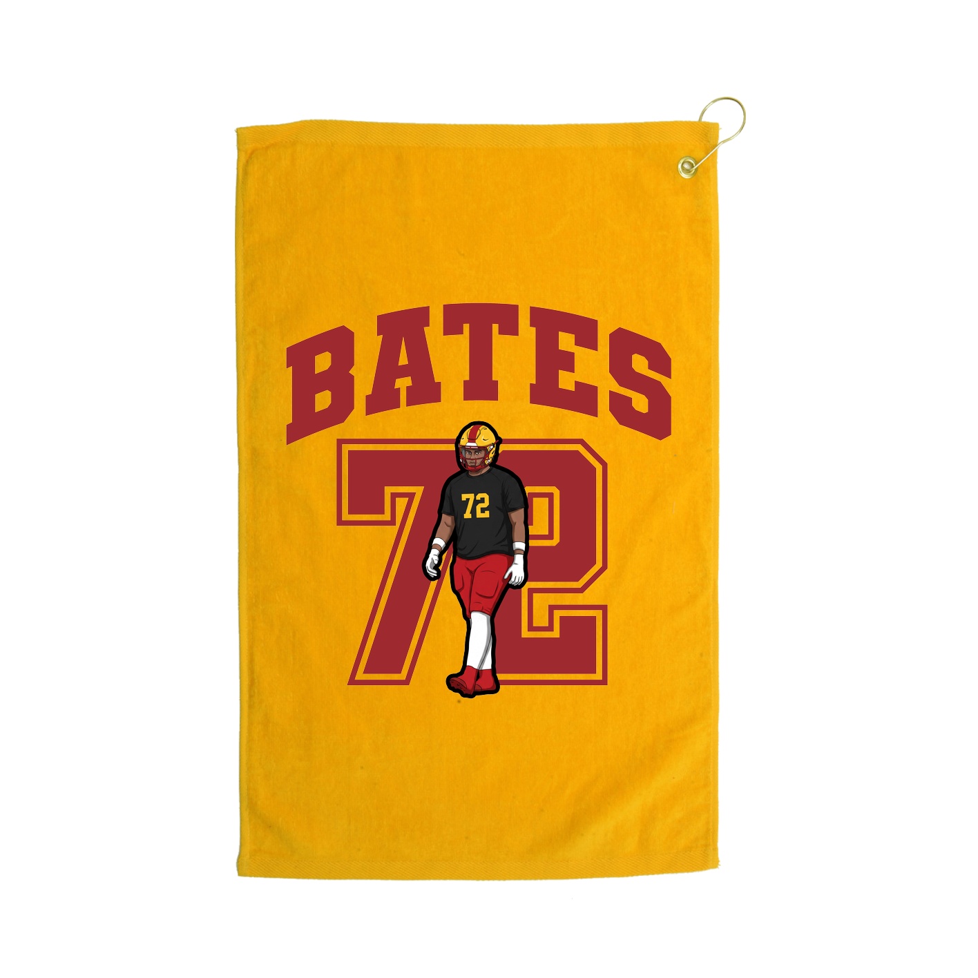 Golf Towel — Number in Gold