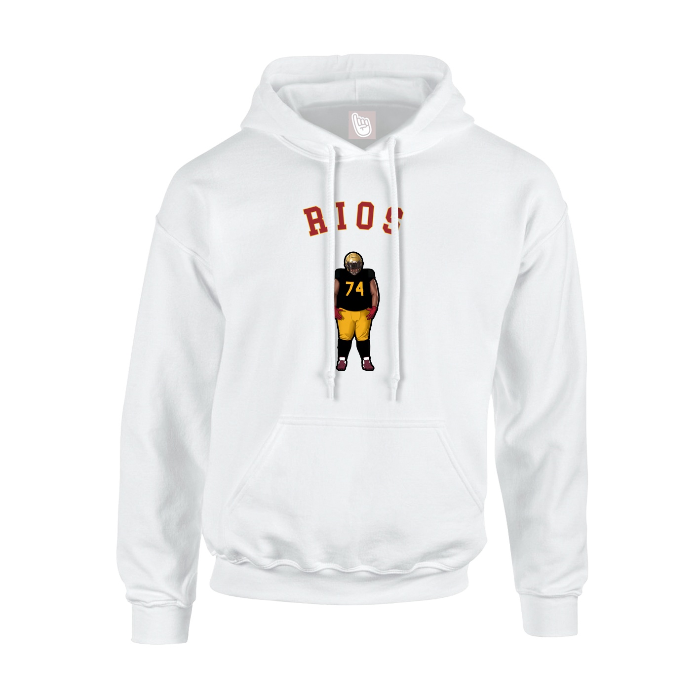 Hoodie — Shirsey Arch in White