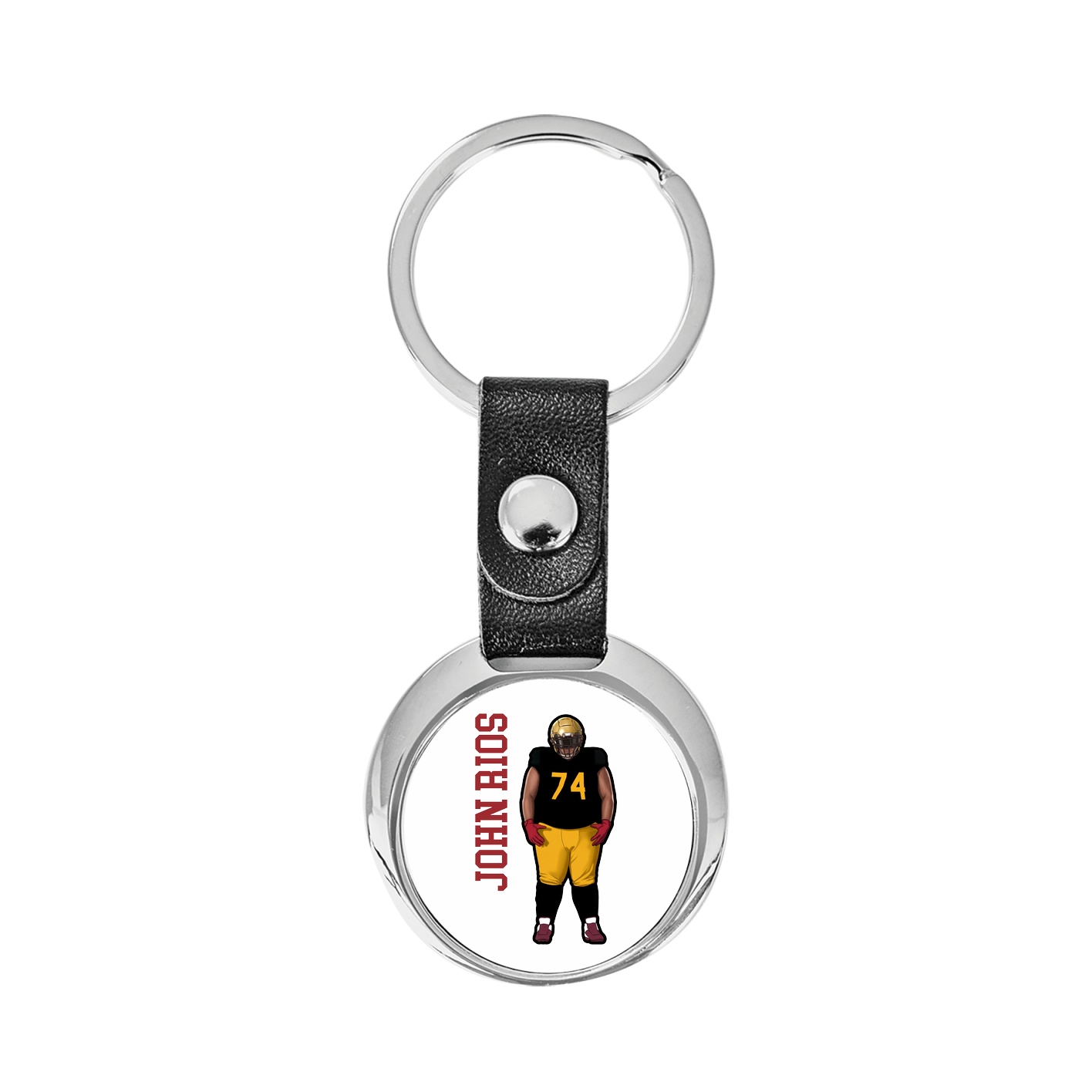 Key Chain — Name Vertical in Classic